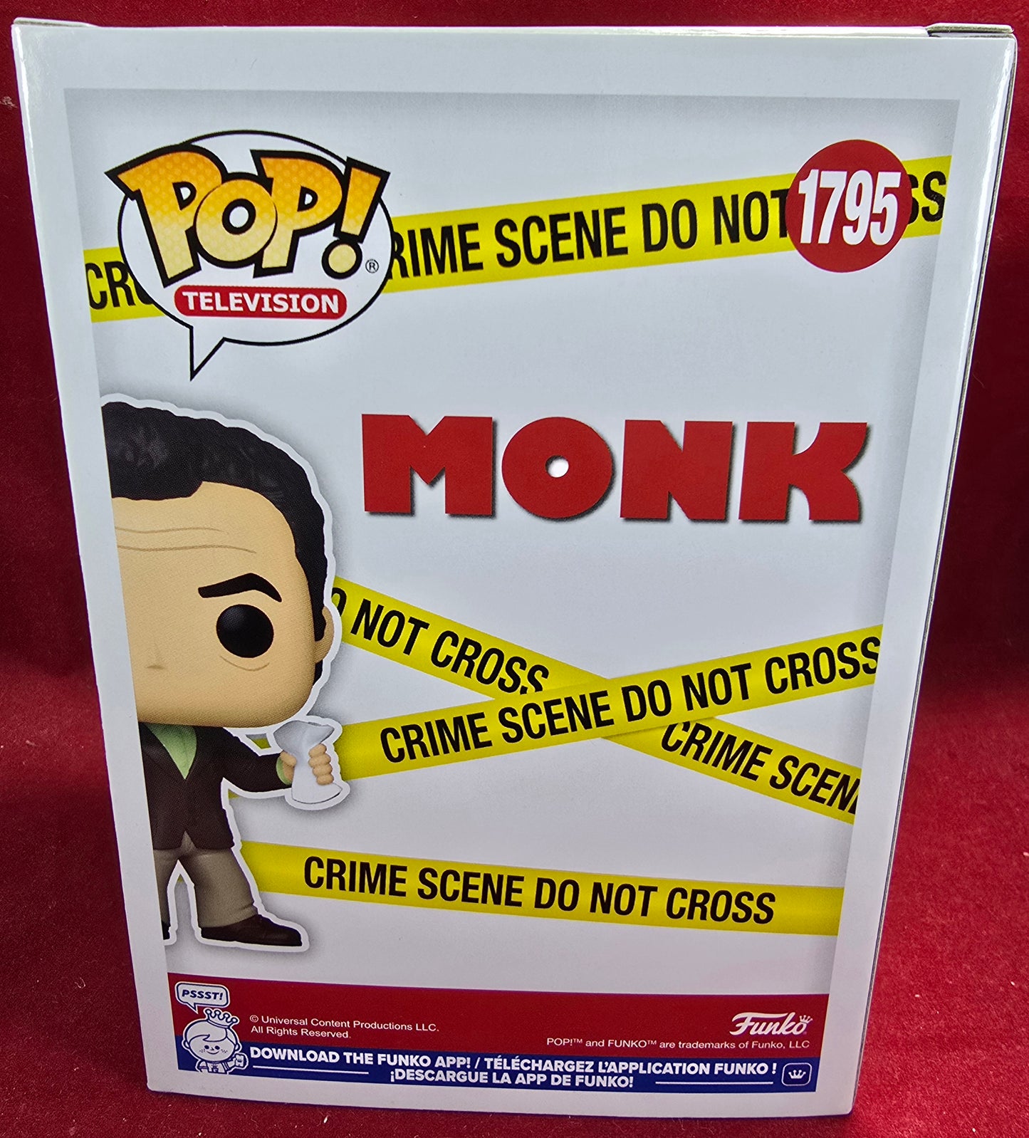 Adrian Monk funko # 1795 (nib) With pop protector