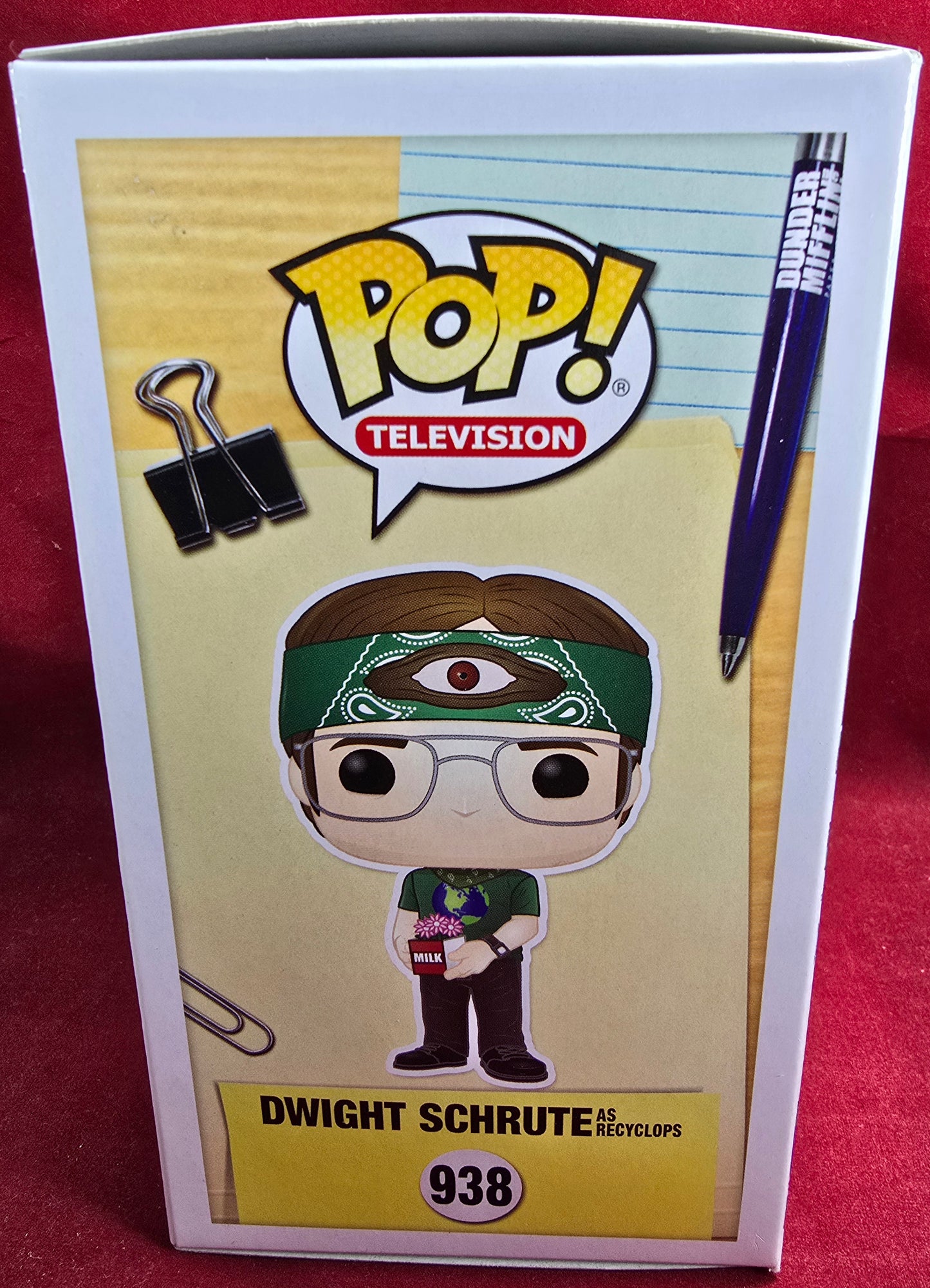 Funko Pop! Vinyl: Dwight Schrute as Recyclops # 938 (Nib)
With pop protector