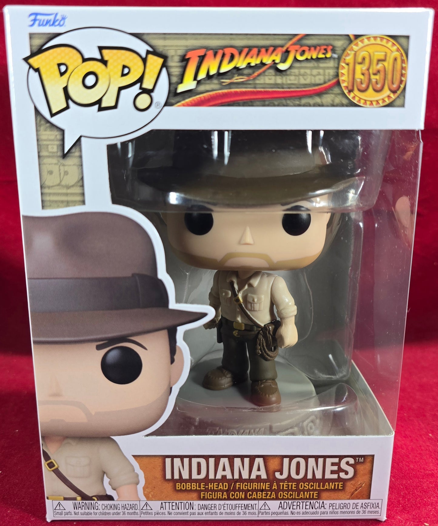 Indiana Jones funko # 1350 (nib) With pop protector