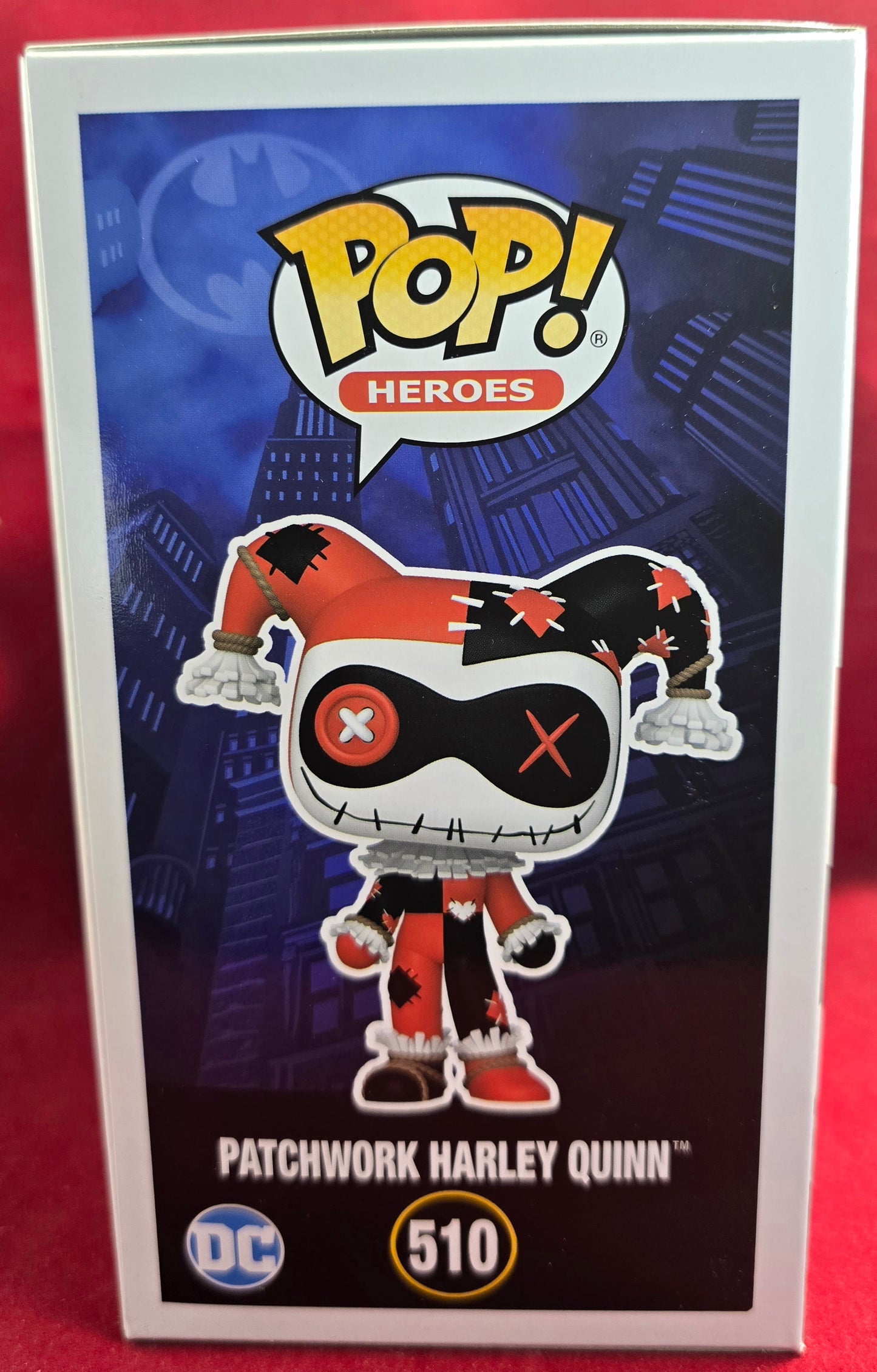 Patchwork Harley Quinn funko # 510 (nib) With pop protector