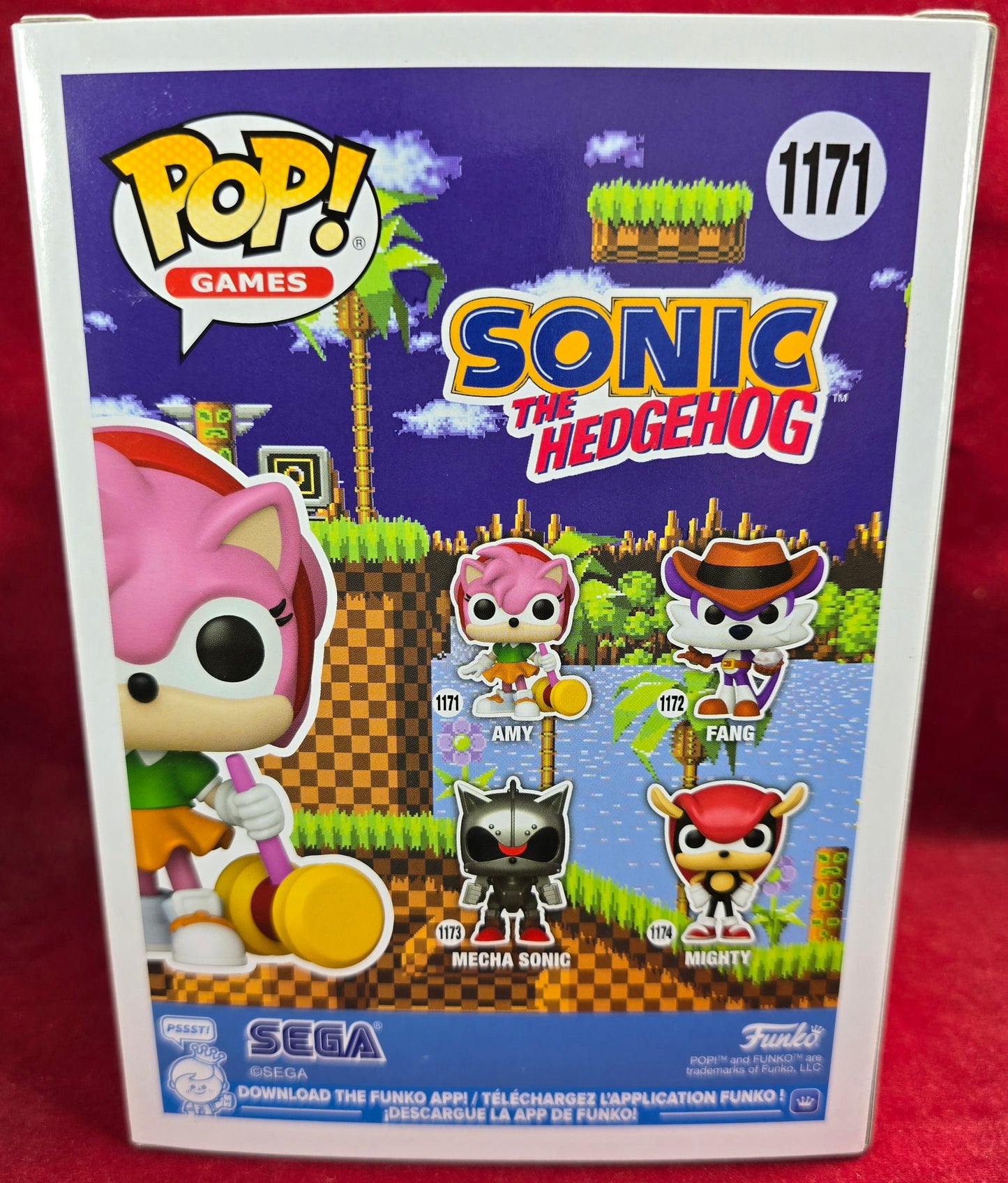 Amy Rose Funko # 1171 (Nib)
With pop protector