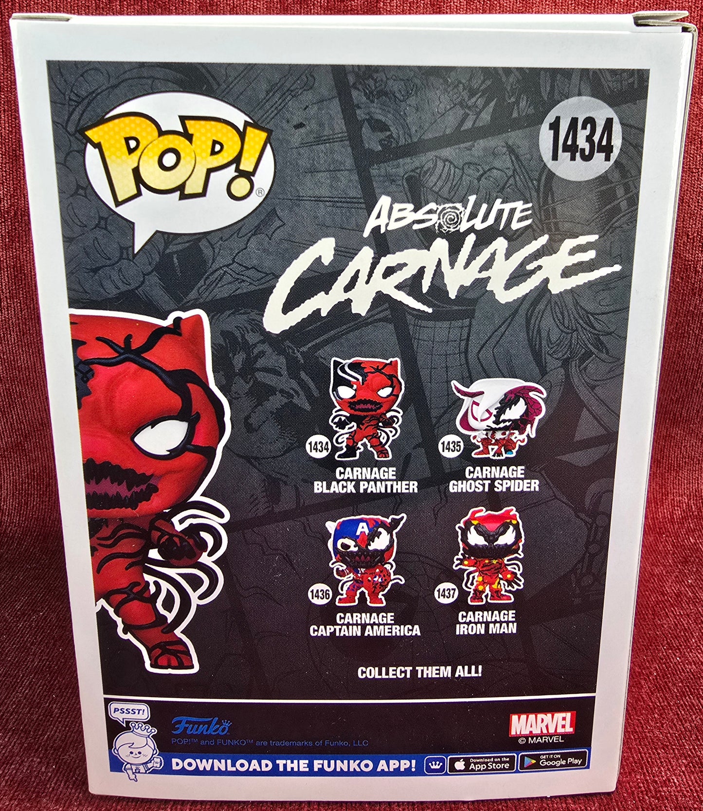 Funko Pop! Vinyl: Carnage Black Panther # 1434 (Nib)
With pop protector