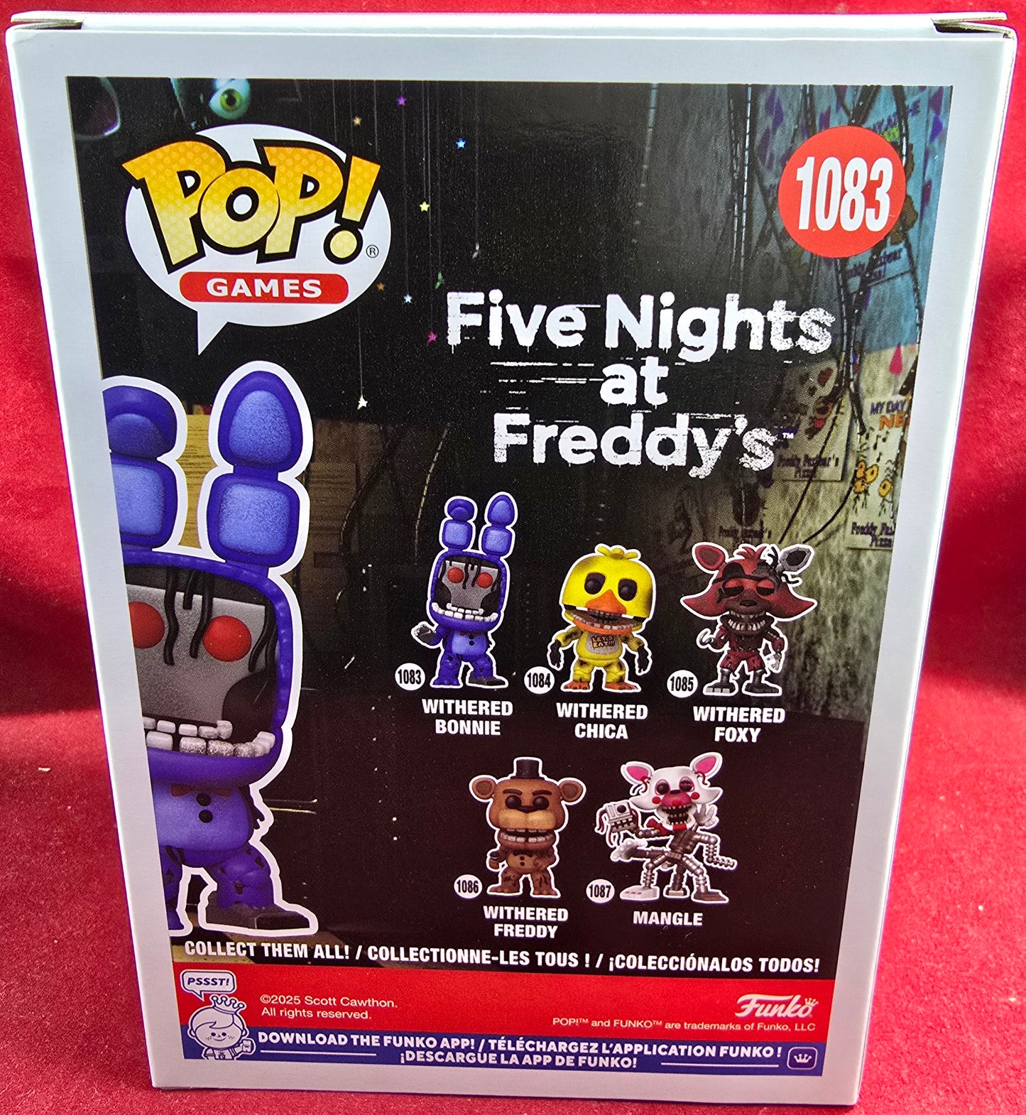 Withered Bonnie funko # 1083 (nib) With pop protector