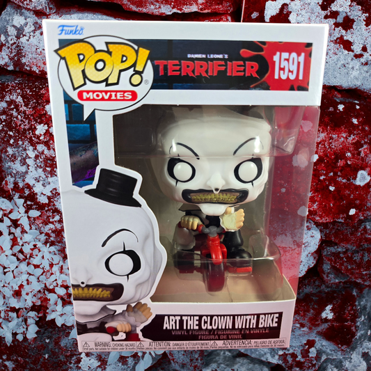 Funko Pop! Vinyl:  Art the Clown with Bike #1591 (Nib)
With pop protector
