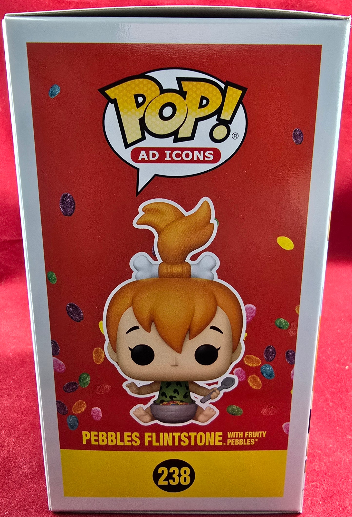 Pebbles Flintstone with fruity pebbles funko # 238 (nib) With pop protector