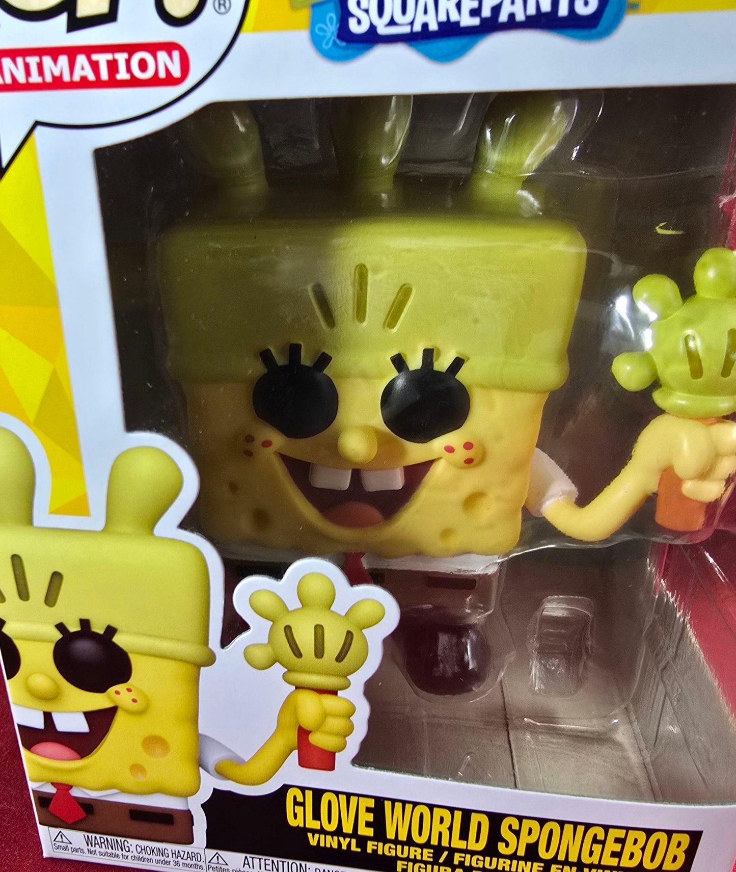 Glove world sponge bob funko # 1671 (nib) with pop protector