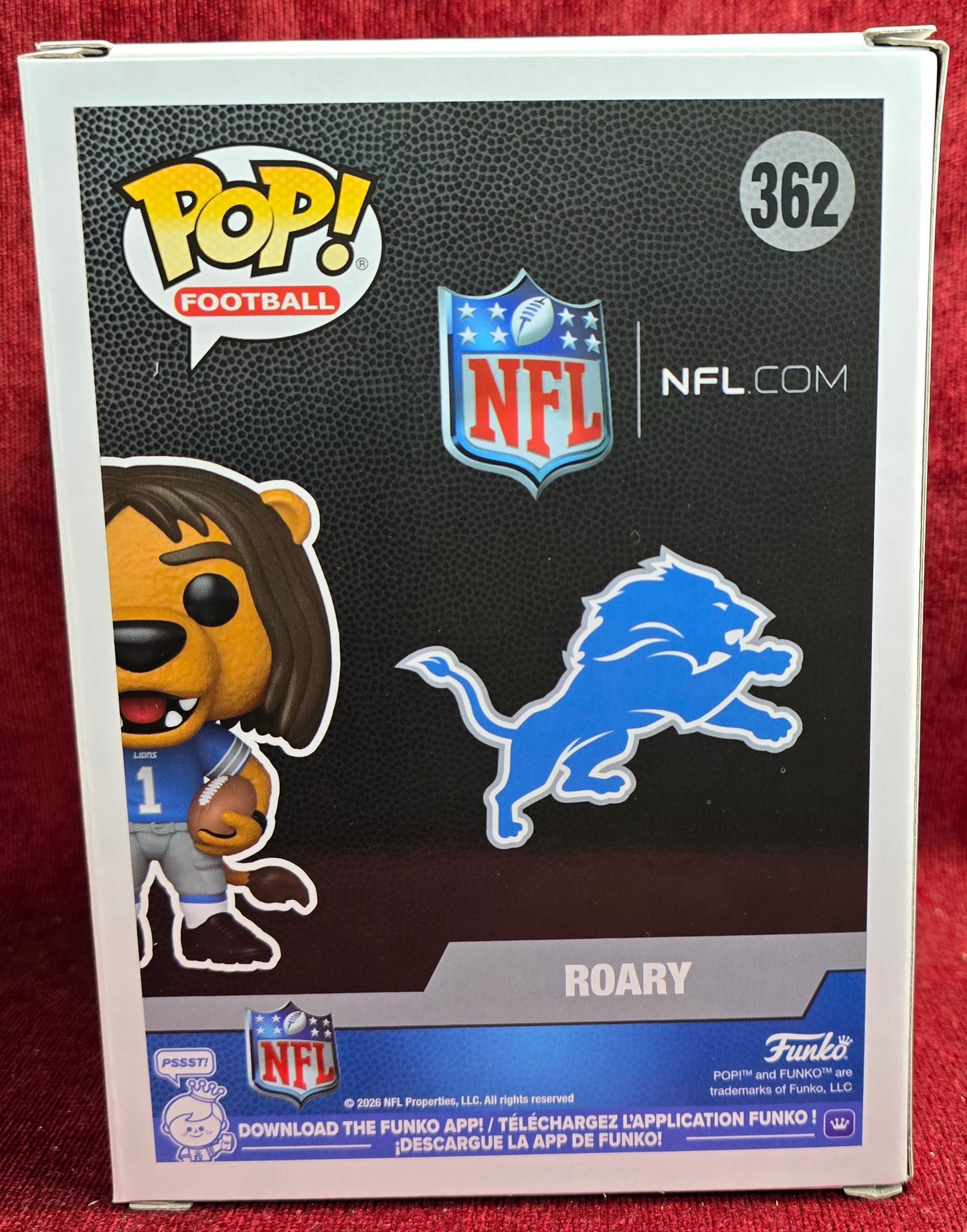 Funko Pop! Football: Roary #362 (Nib)
With pop protector