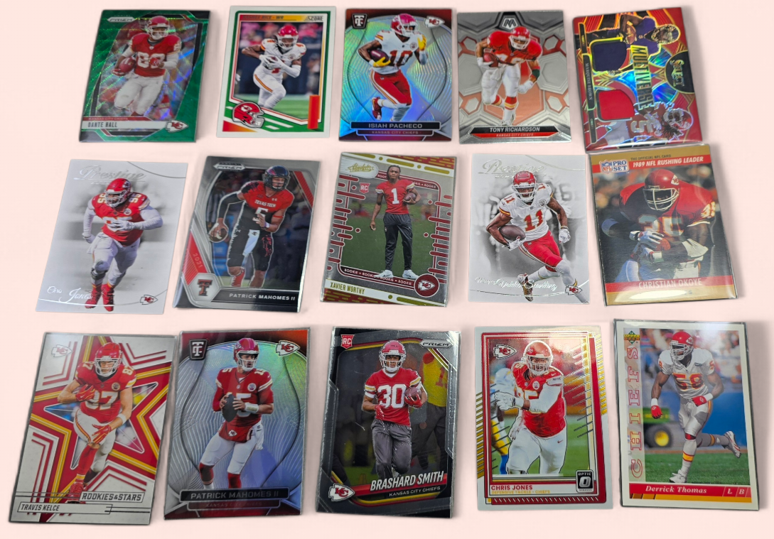 Kansas City Chiefs Past And Present Team Football Cards Assortment