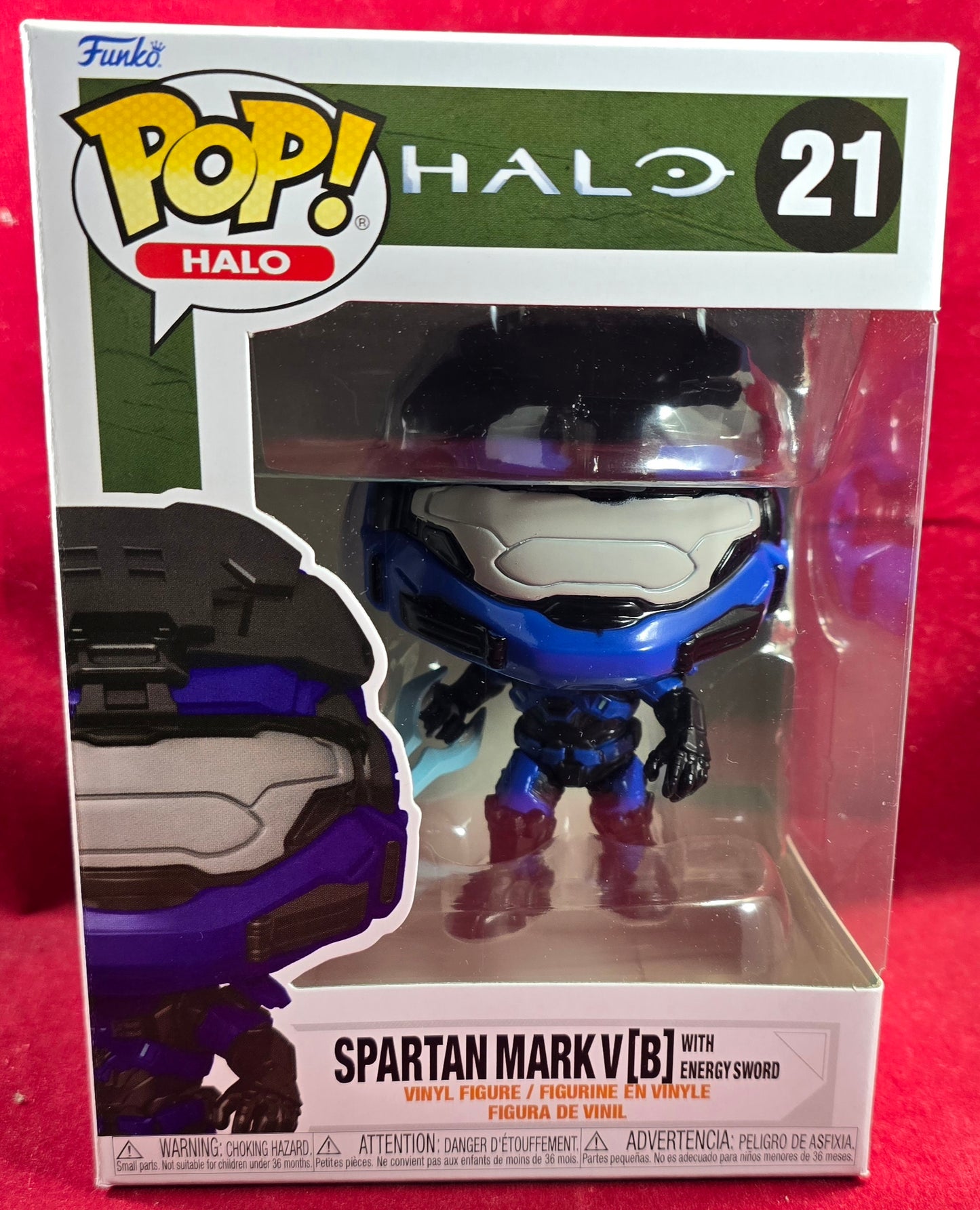 Spartan mark v [b] with energy sword funko # 21 (nib) With pop protector