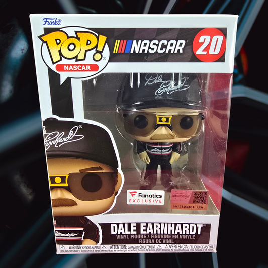 Funko Pop! Vinyl: Dale Earnhardt  Fanatics Exclusive Funko #20 (Nib) 
With pop protector