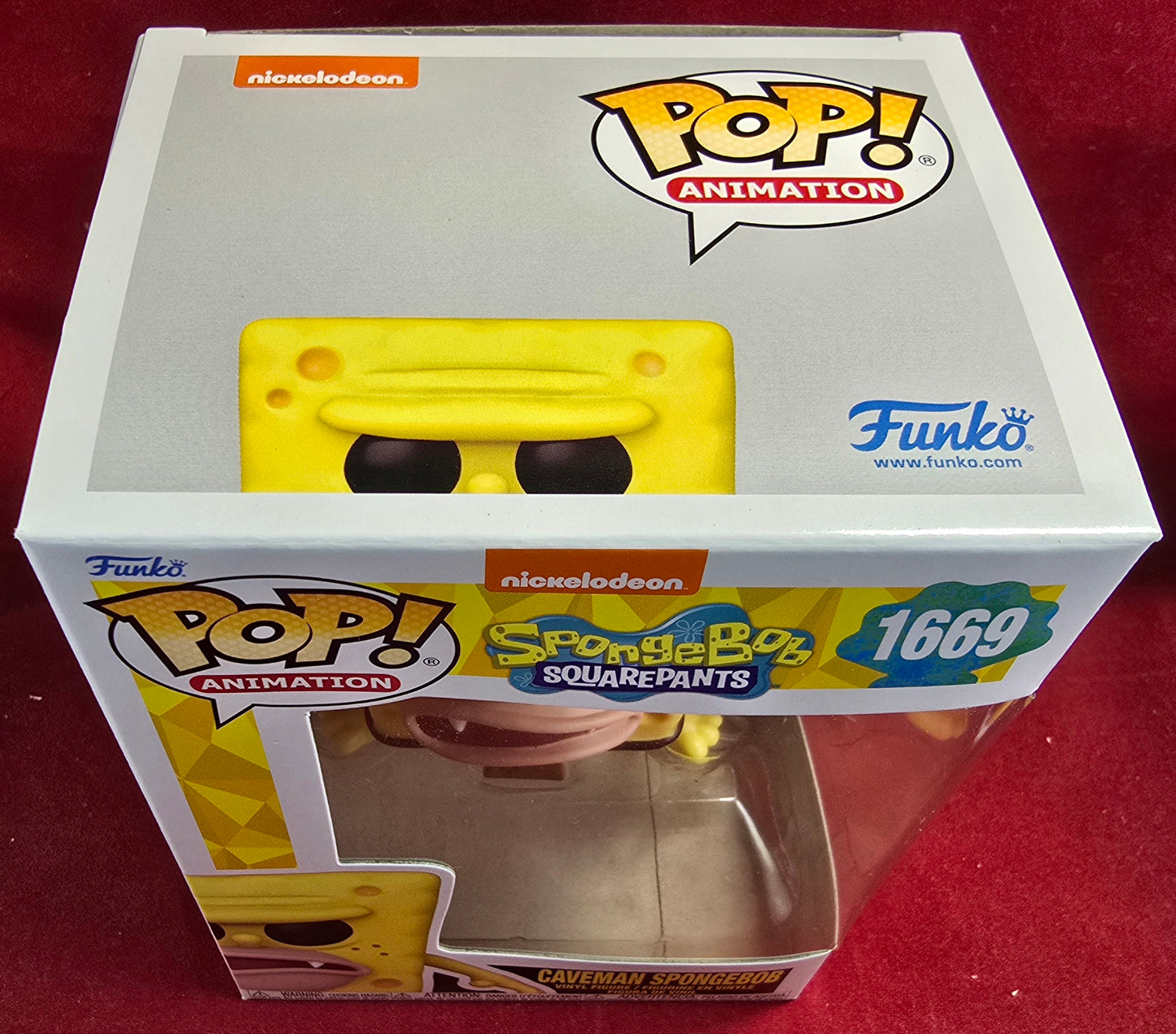 Caveman SpongeBob funko # 1669 (nib) With pop protector