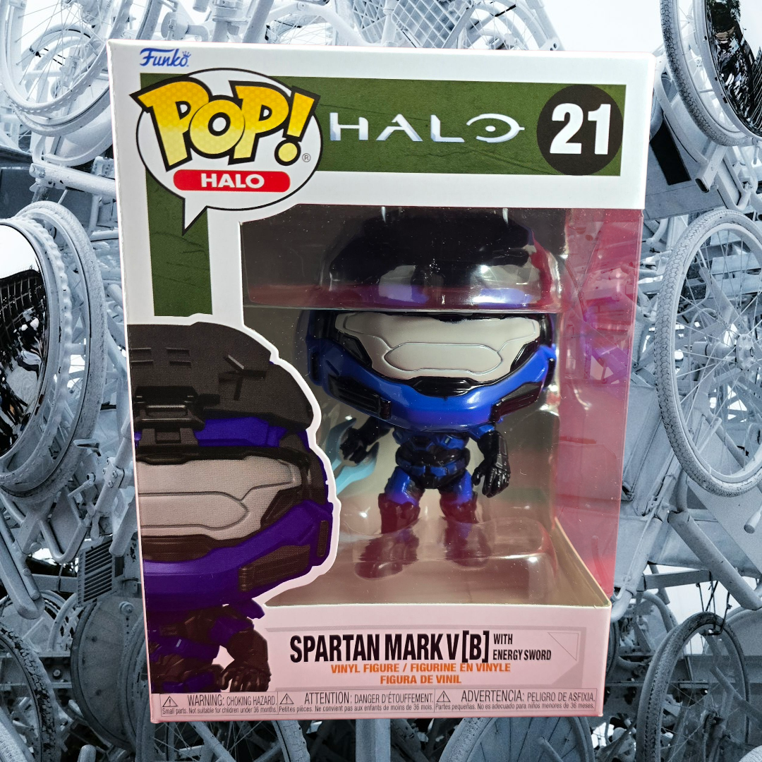 Spartan mark v [b] with energy sword funko # 21 (nib) With pop protector