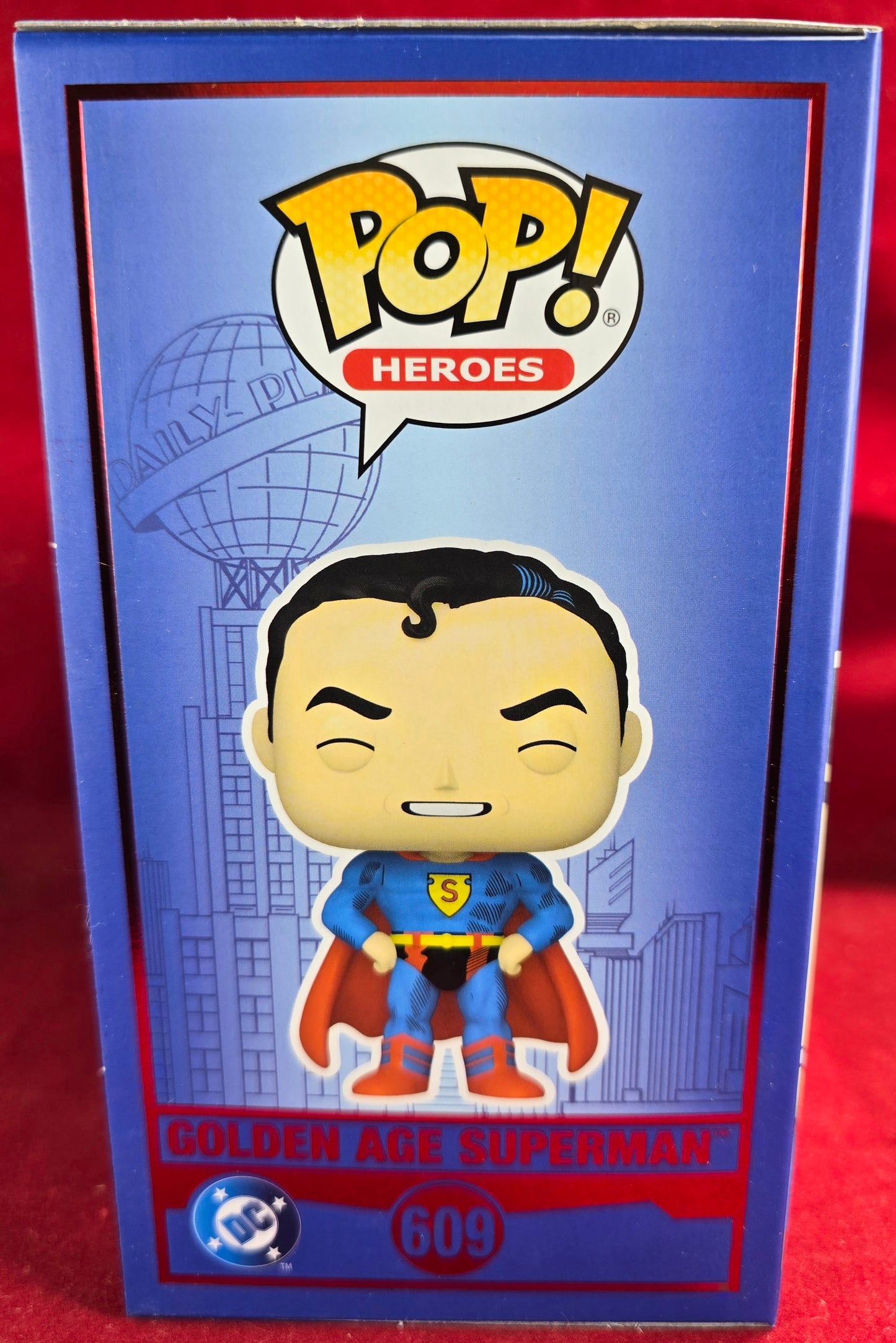 GOLDEN AGE SUPERMAN DC Comics Funko #609 (Nib) 
With pop protector