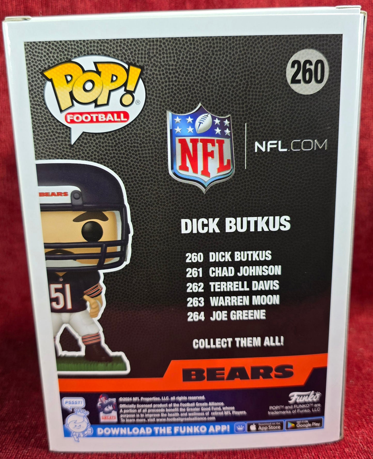 Funko Pop! Football: Dick Butkus # 260 (Nib)
With pop protector