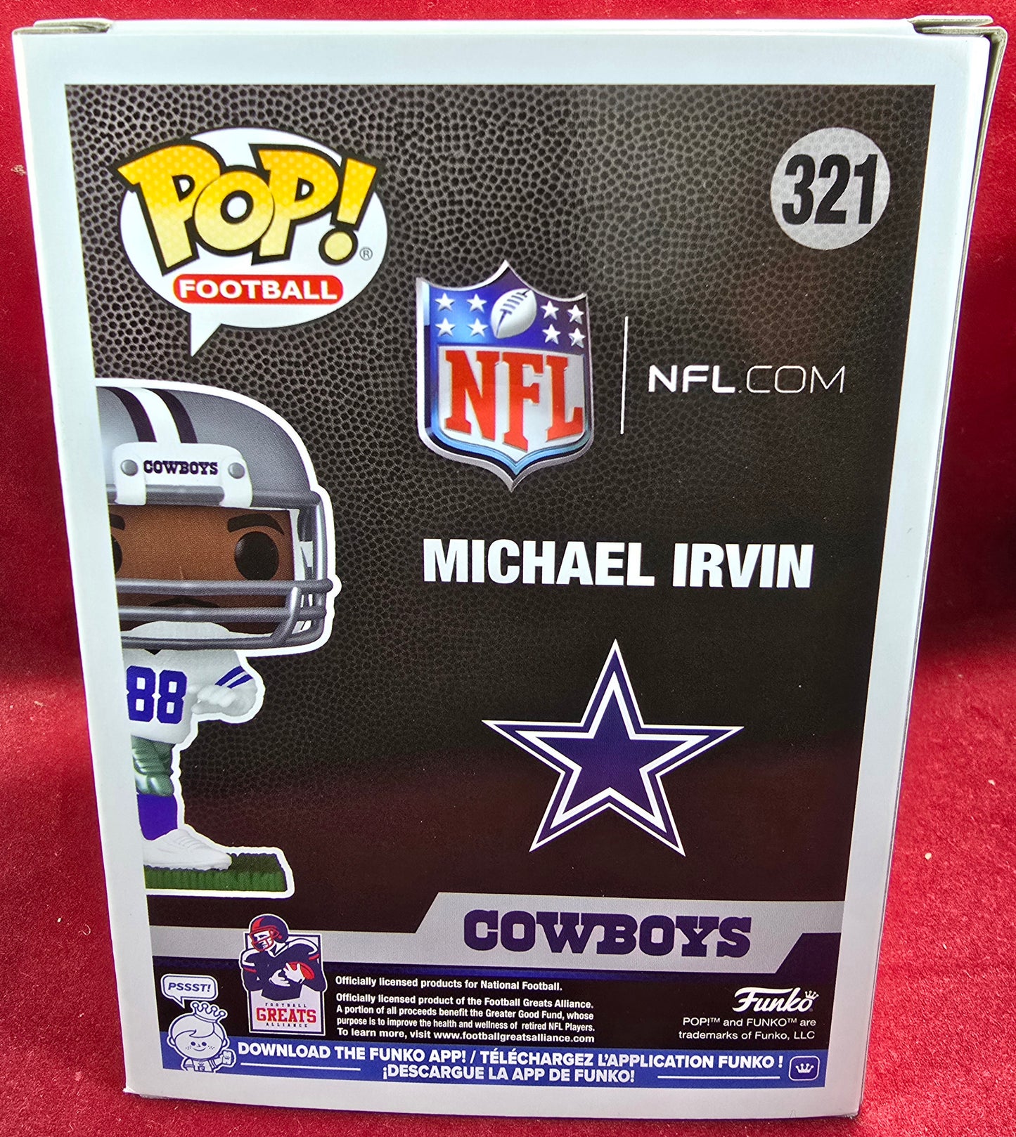 Michael Irvin funko # 321 (nib) with pop protector