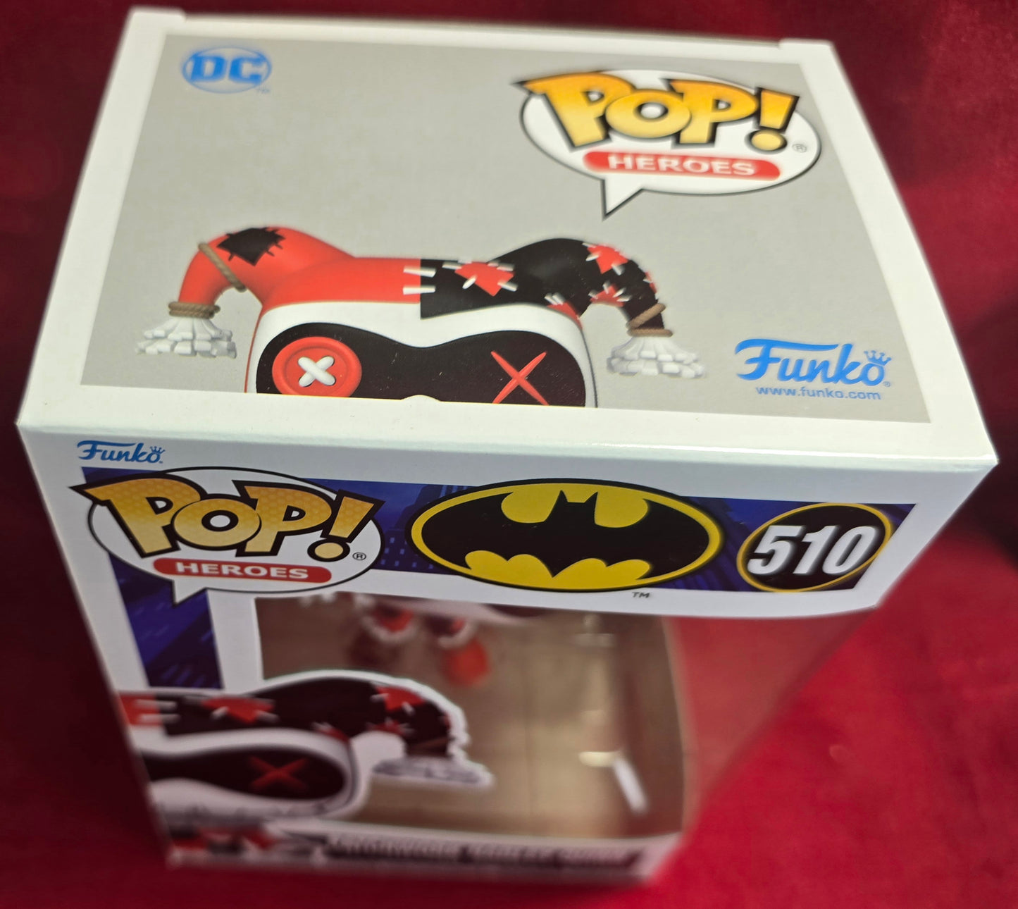 Patchwork Harley Quinn funko # 510 (nib) With pop protector