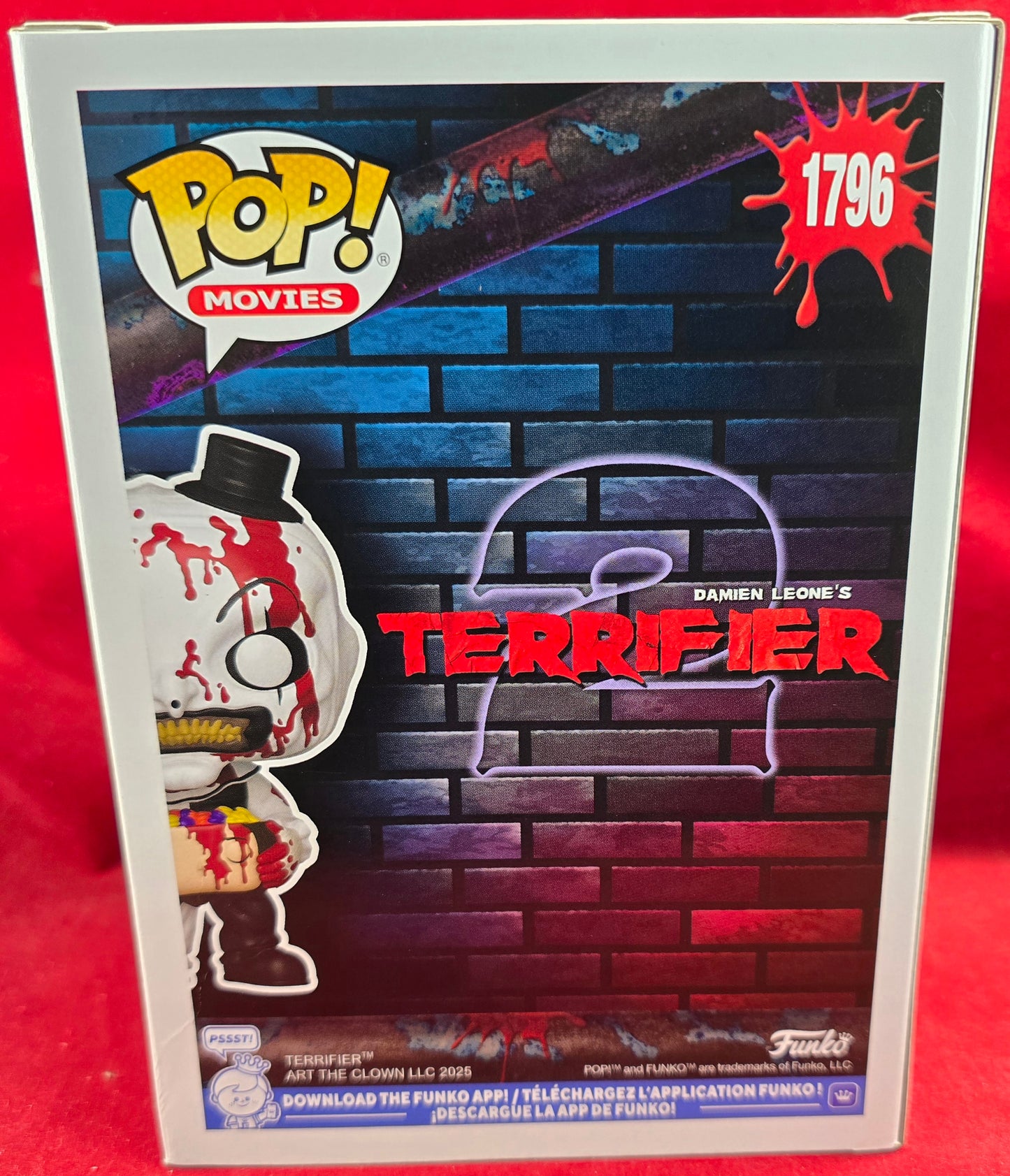 Art the Clown funko # 1796 (nib) With pop protector
