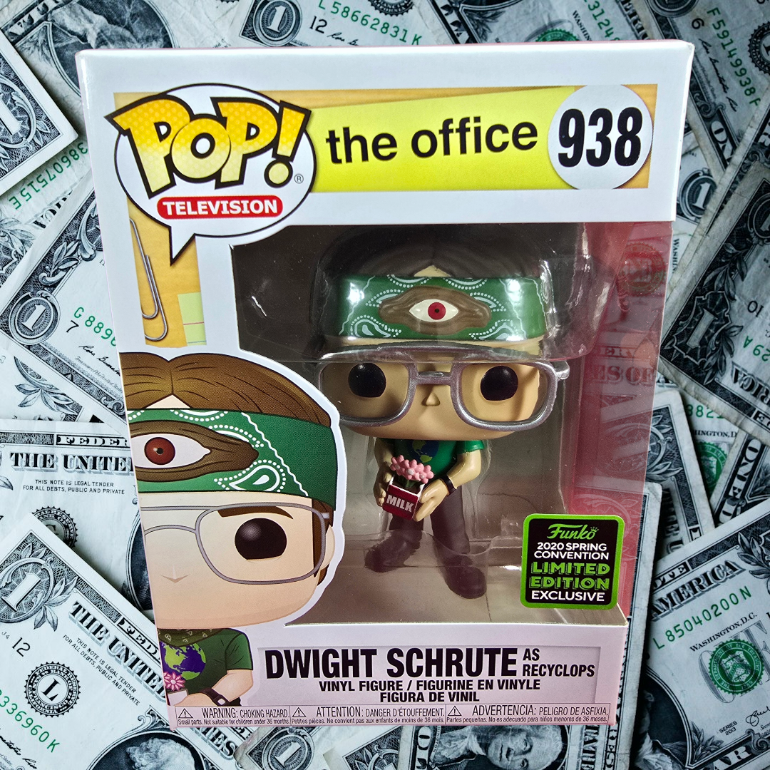 Funko Pop! Vinyl: Dwight Schrute as Recyclops # 938 (Nib)
With pop protector