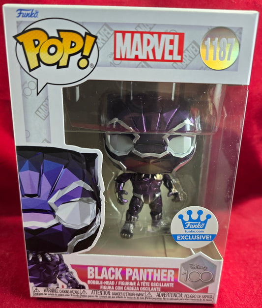 Black panther funko exclusive # 1187 (nib) With pop protector
