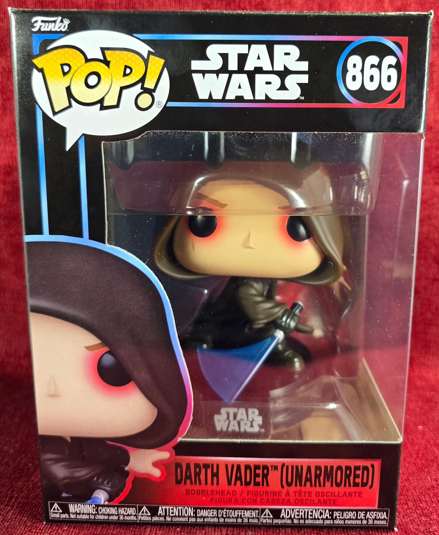 Funko! Vinyl: Darth Vader (Unarmored) # 866 (Nib)
With pop protector