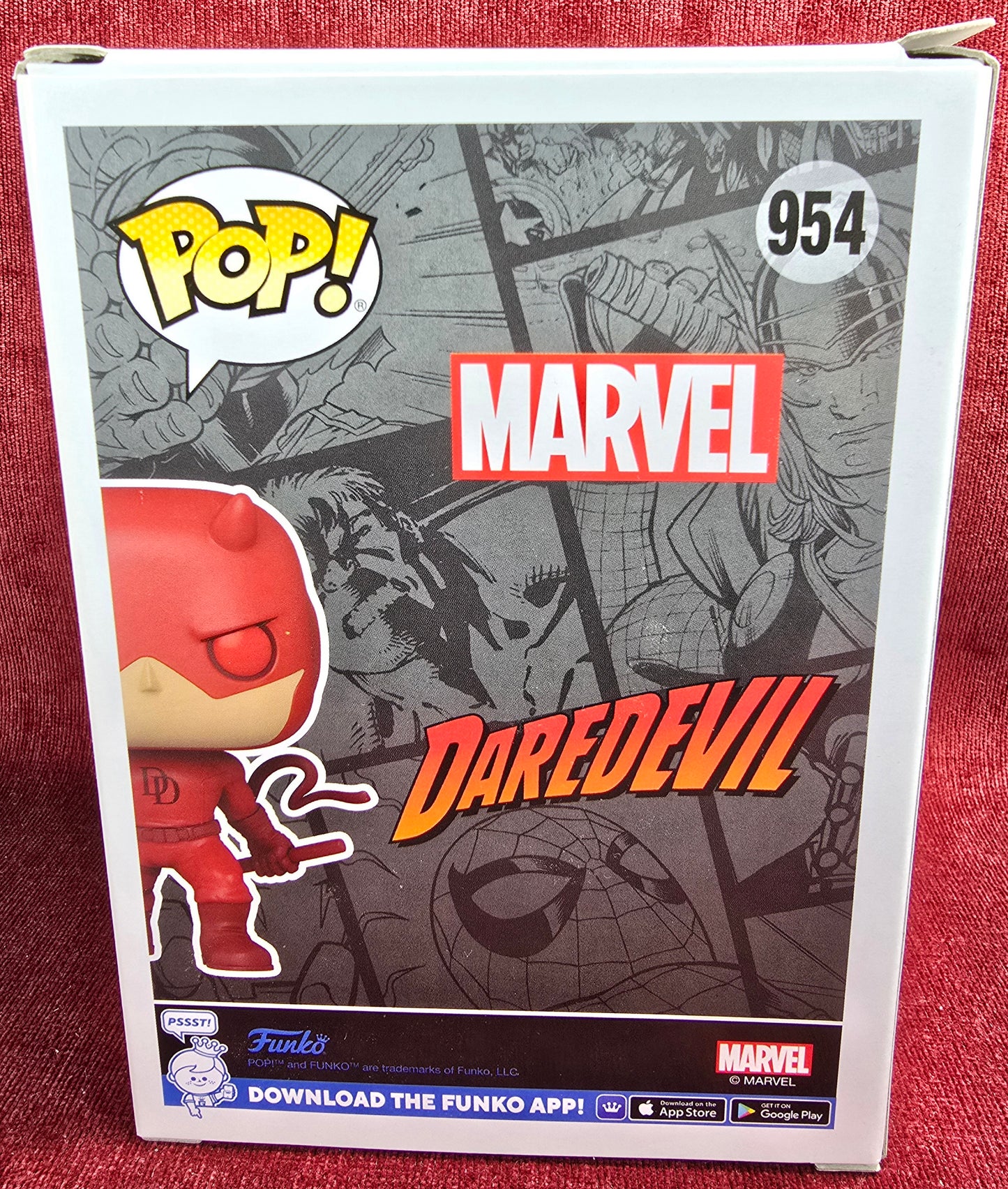 Funko Pop! Vinyl:  Daredevil PX Exclusive #954 (Nip)
With pop protector