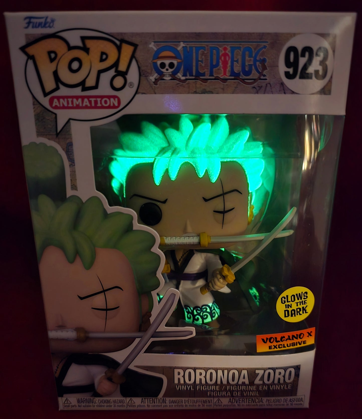 Roronoa Zoro Volcano x exclusive funko # 923 (nib) With pop protector