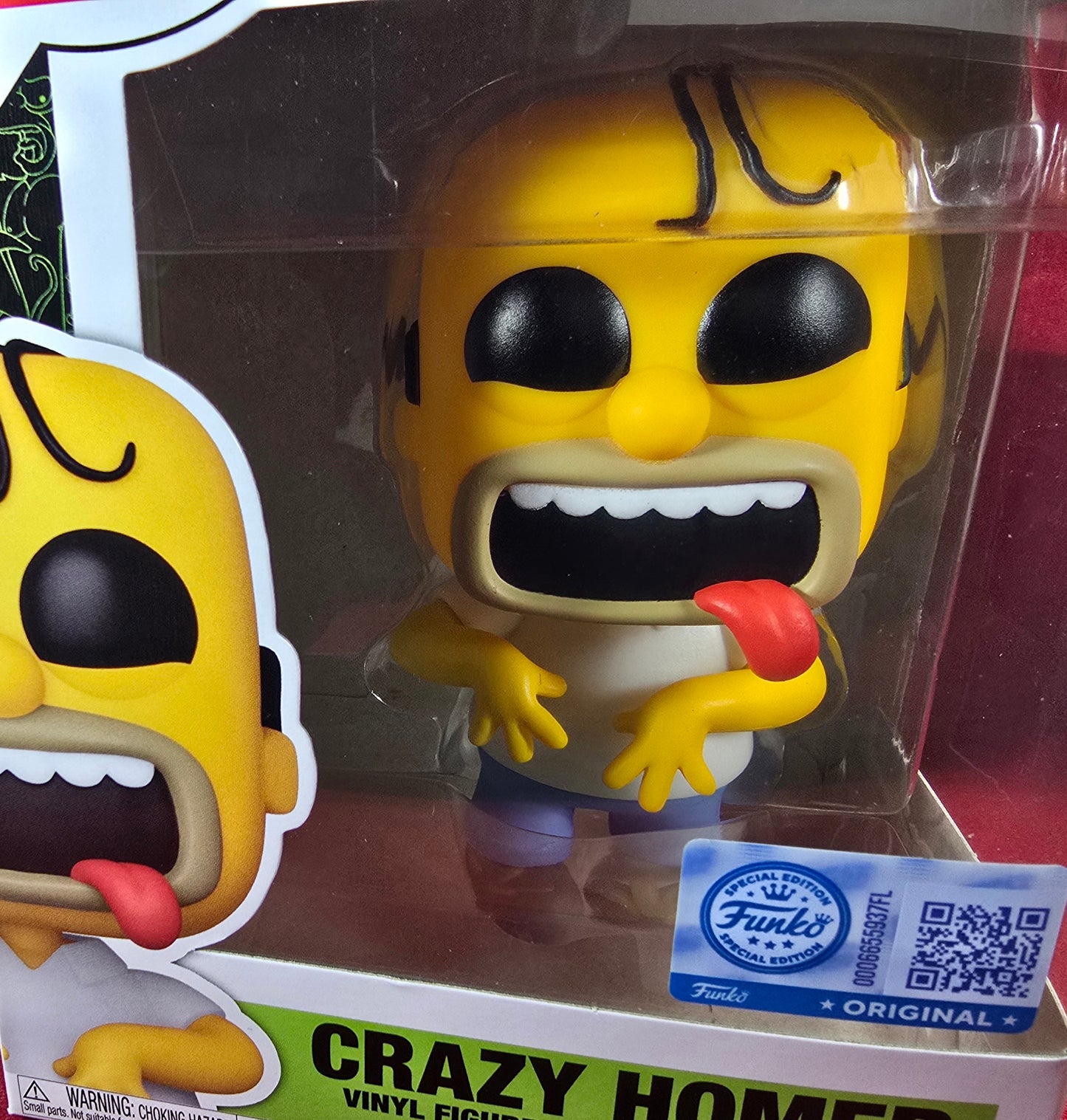 Crazy Homer specialty series funko # 1743 (nib) with pop protector