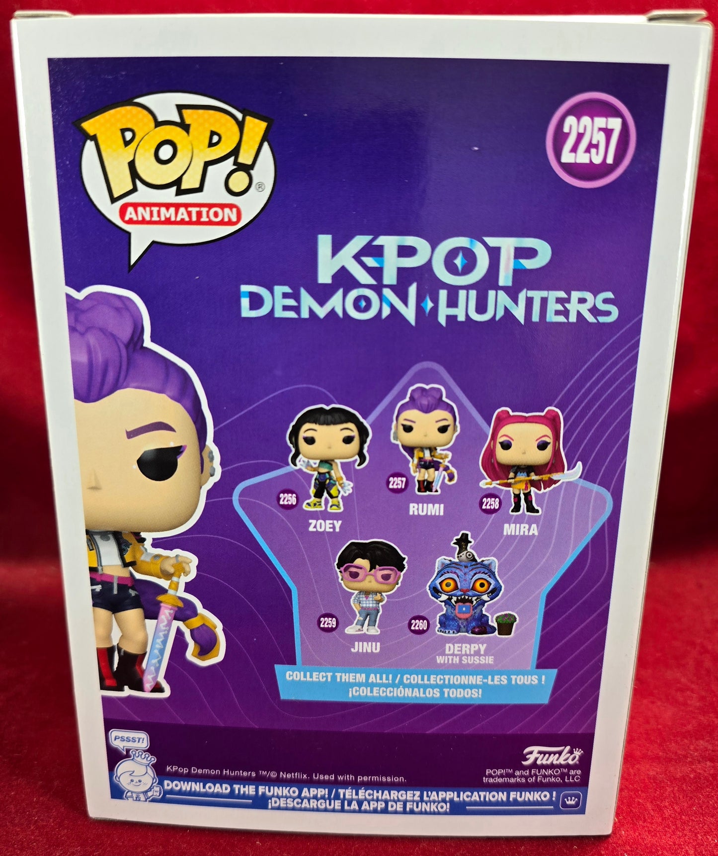 RUMI Funko #2257 (Nib)
With pop protector