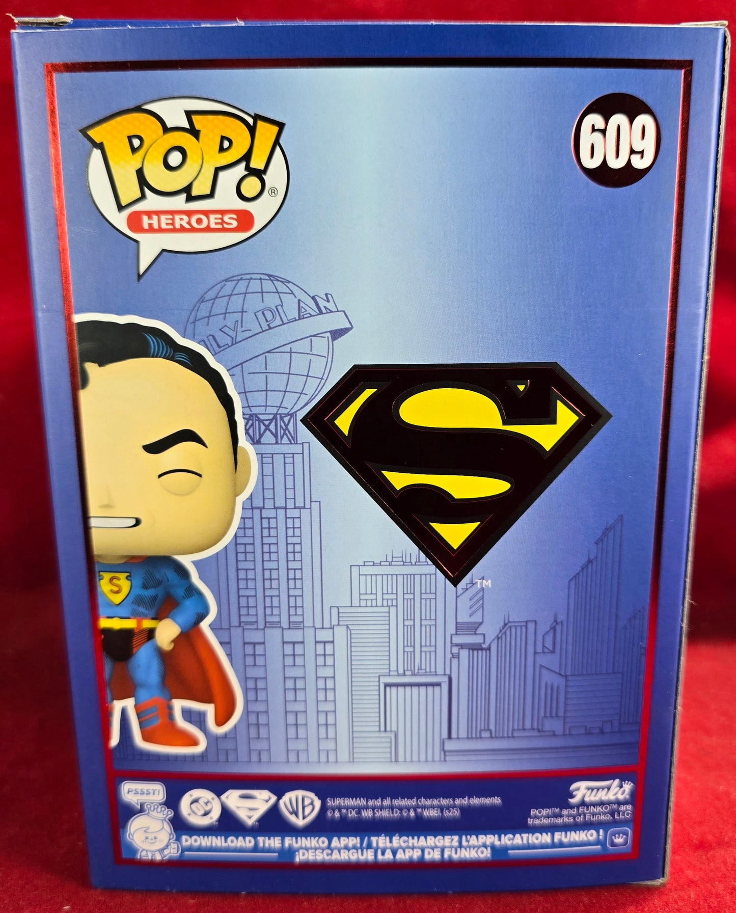 GOLDEN AGE SUPERMAN DC Comics Funko #609 (Nib) 
With pop protector