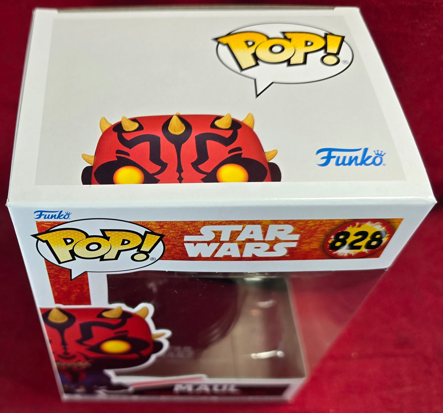Funko POP! Star Wars Maul Shadow Lord Maul #  828  (Nib)
With pop protector