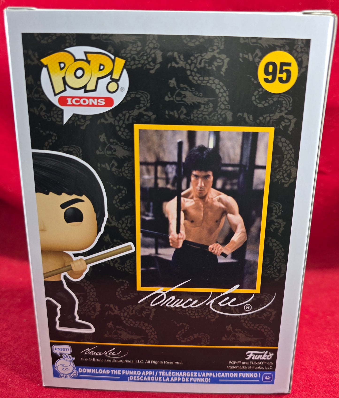 Bruce Lee funko # 95 (nib) With pop protector
