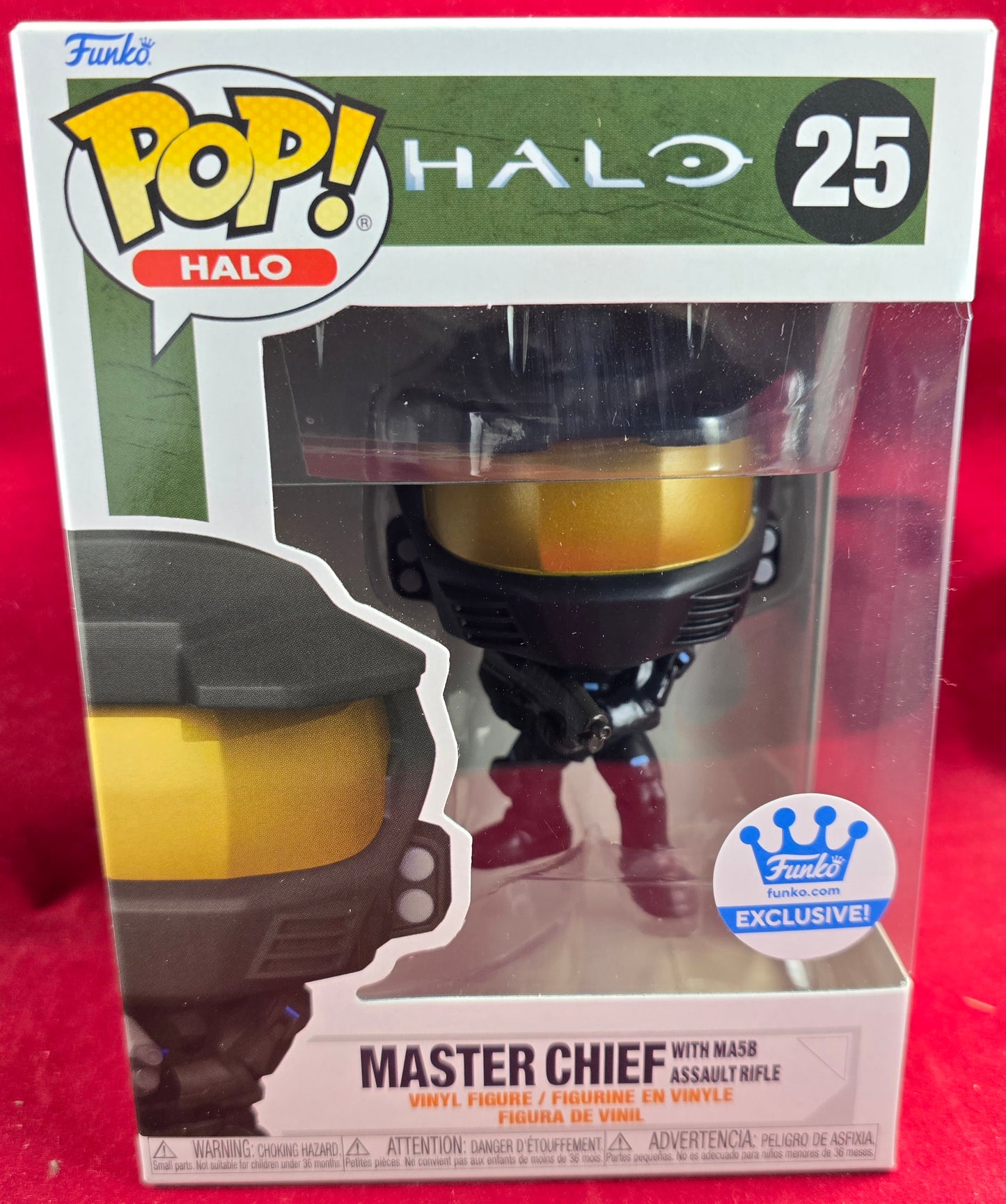 Master chief with MA58 rifle funko exclusive # 25 (nib) With pop protector