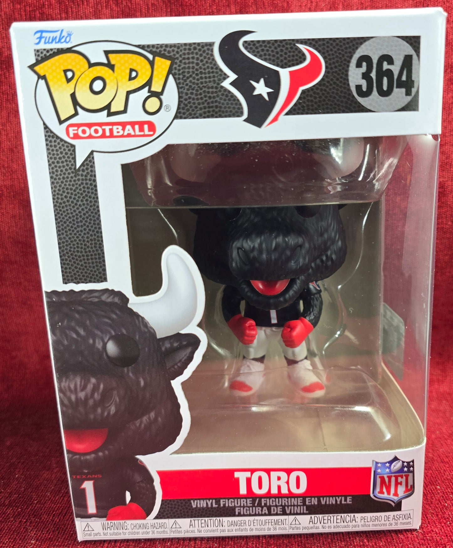 Funko POP! Football: Toro #364 (Nib)
With pop protector