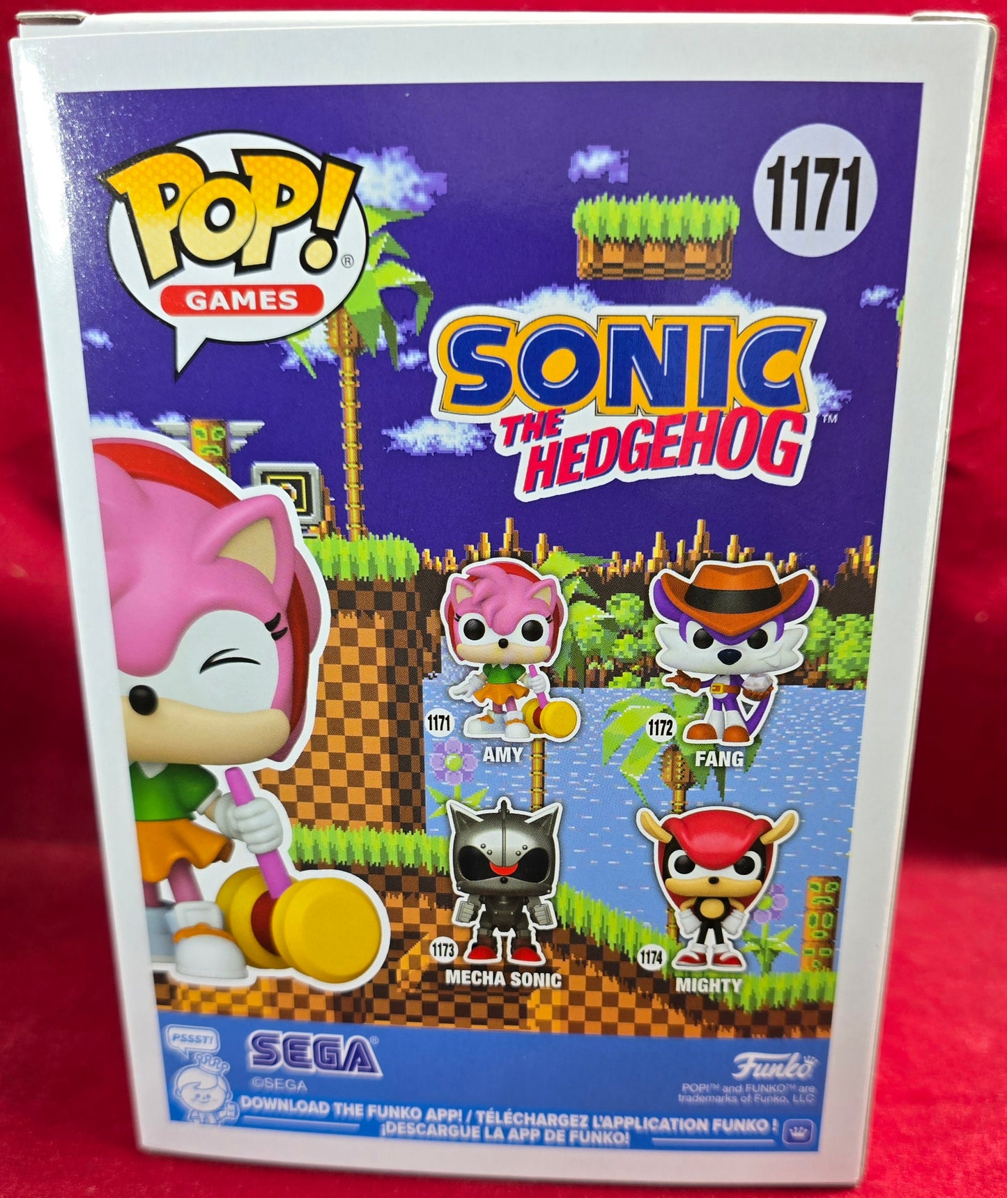 Amy Rose Funko # 1171 (Nib)
With pop protector
