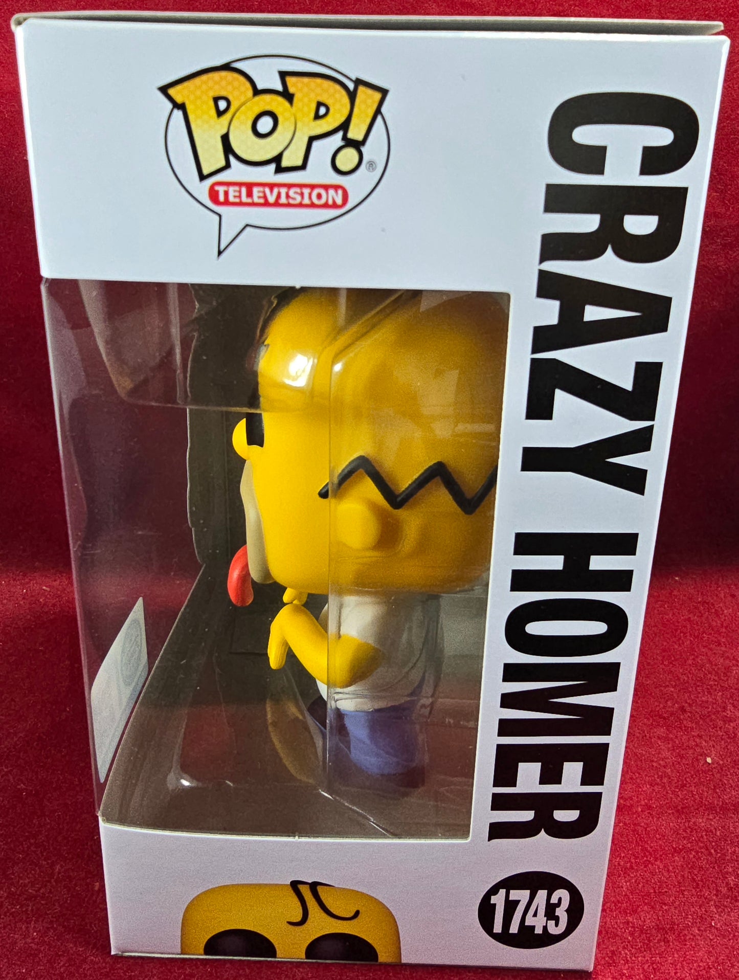 Crazy Homer specialty series funko # 1743 (nib) with pop protector