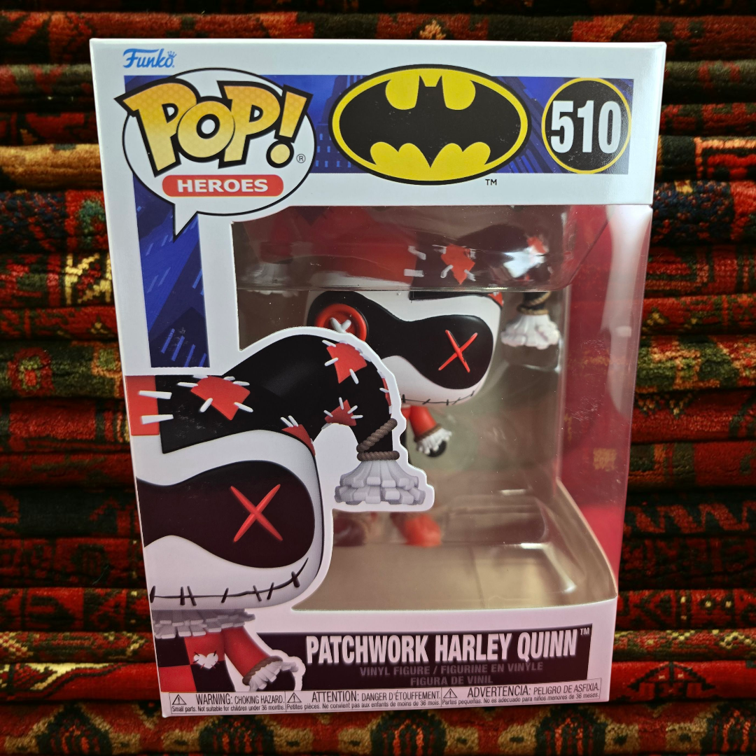 Patchwork Harley Quinn funko # 510 (nib) With pop protector