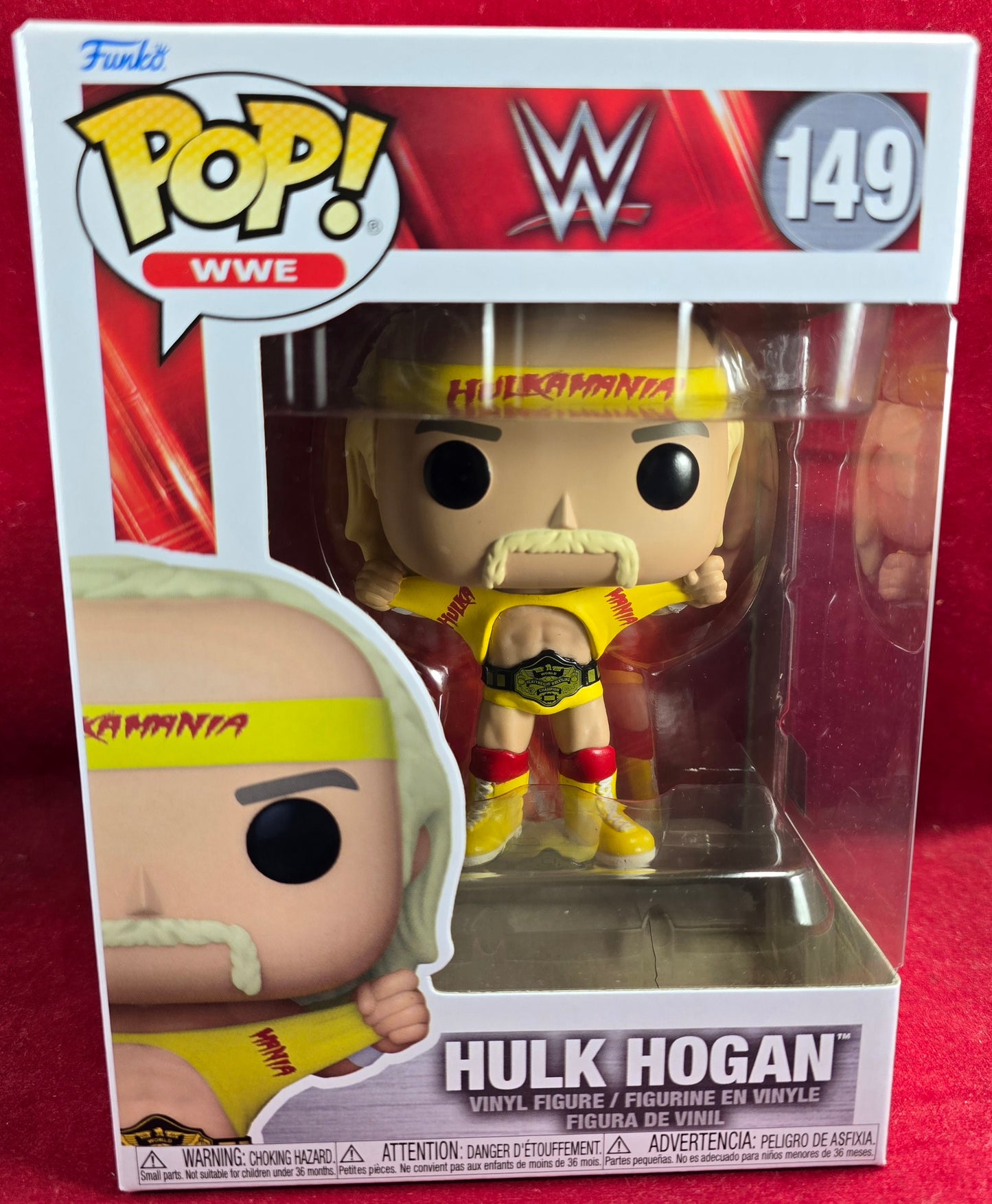 Hulk hogan funko # 149 (nib)
With pop protector