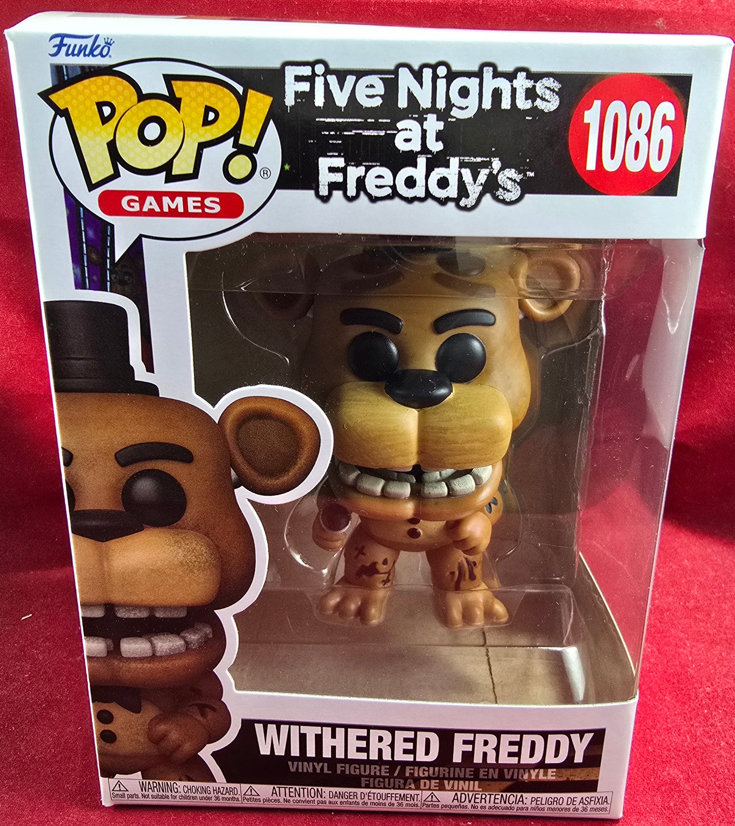 Withered Freddy funko # 1086 (nib)with pop protector