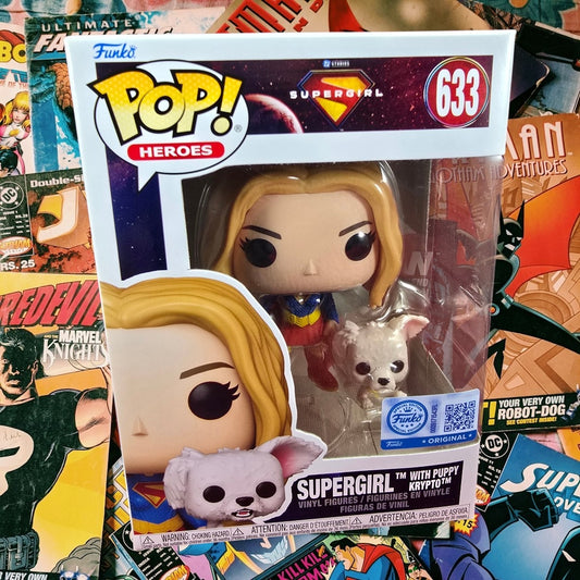 Funko Pop! Vinyl: Supergirl with Puppy Krypto - Exclusive # 633 (Nib)
With pop protector