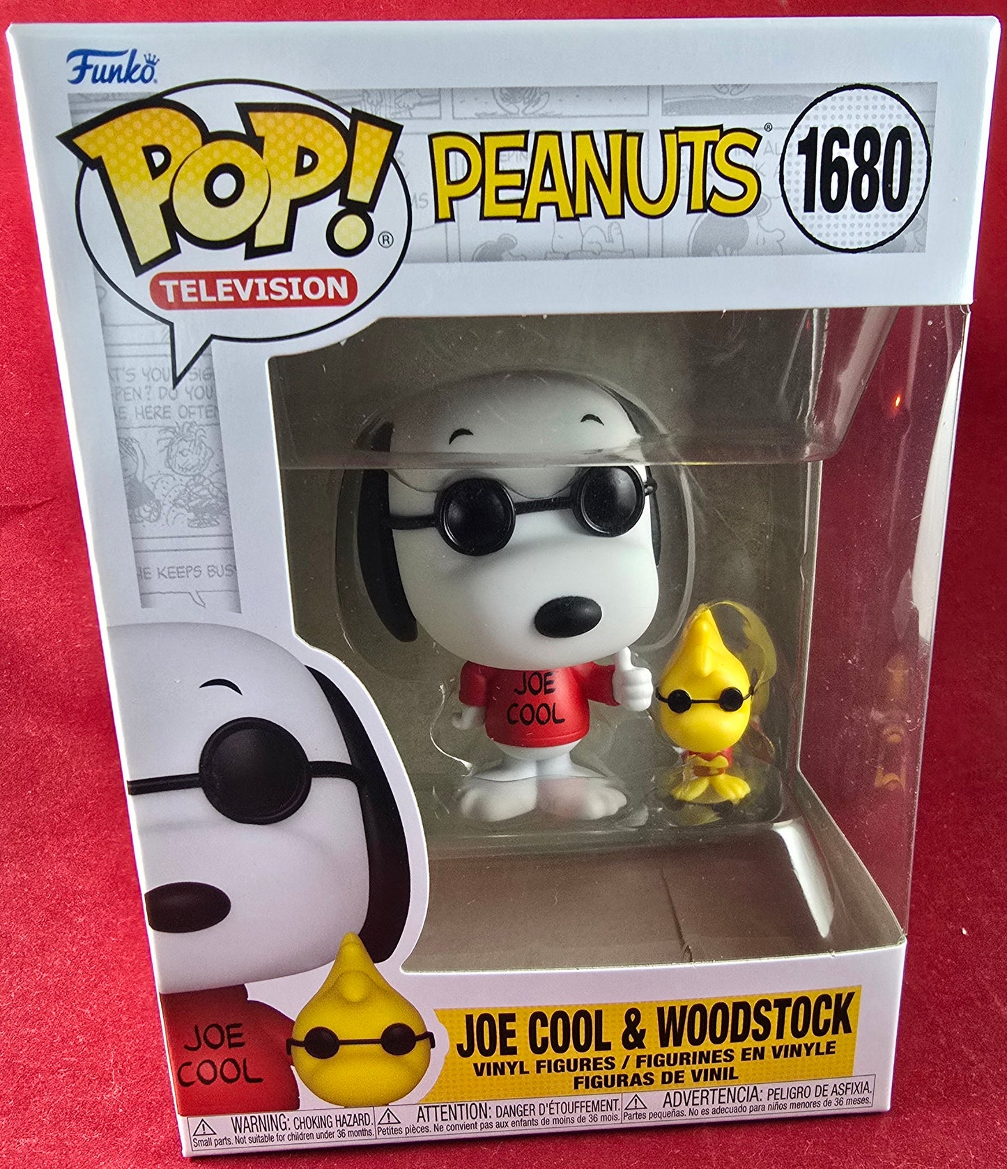 Joe Cool & Woodstock funko # 1680 (nib) With pop protector