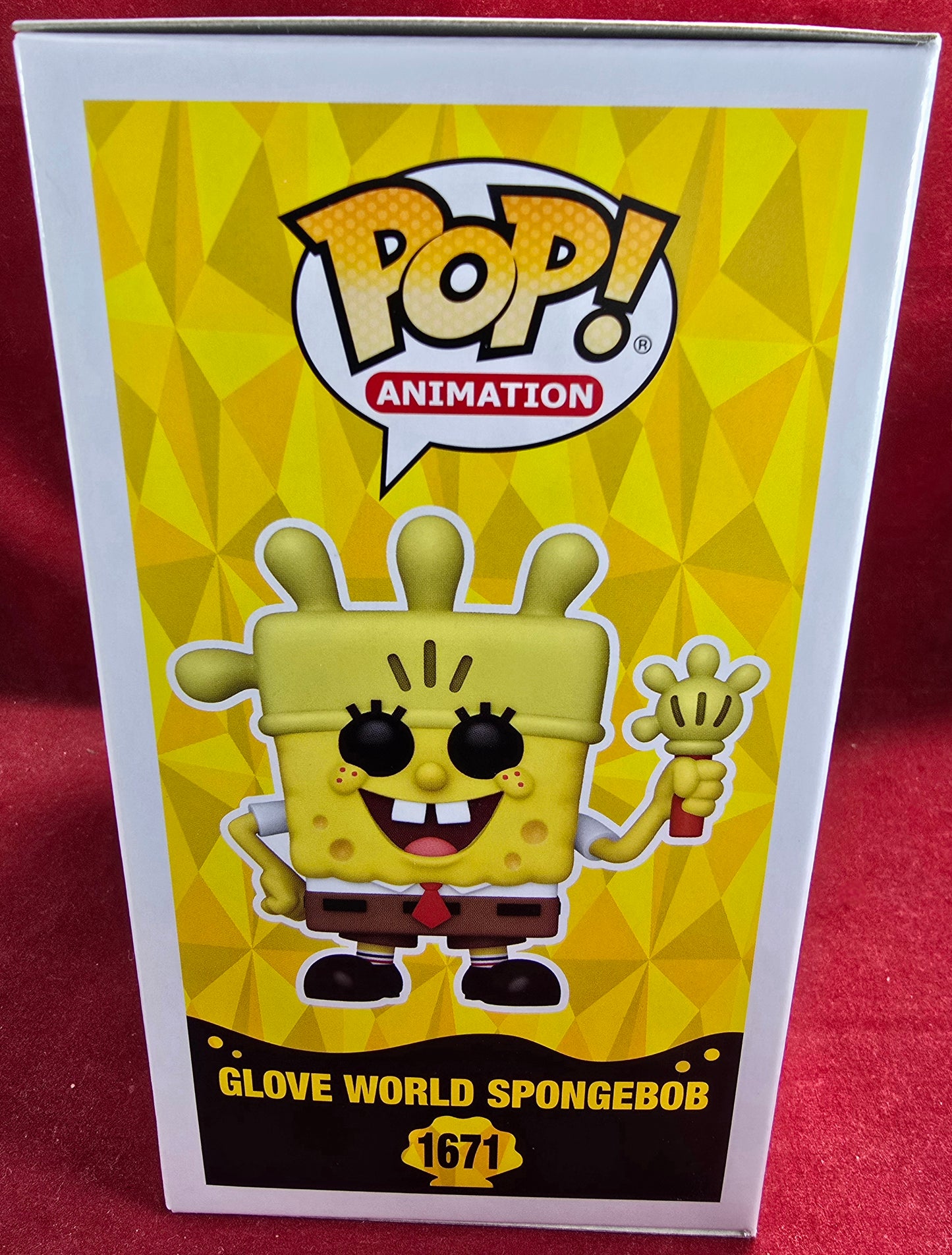 Glove world sponge bob funko # 1671 (nib) with pop protector