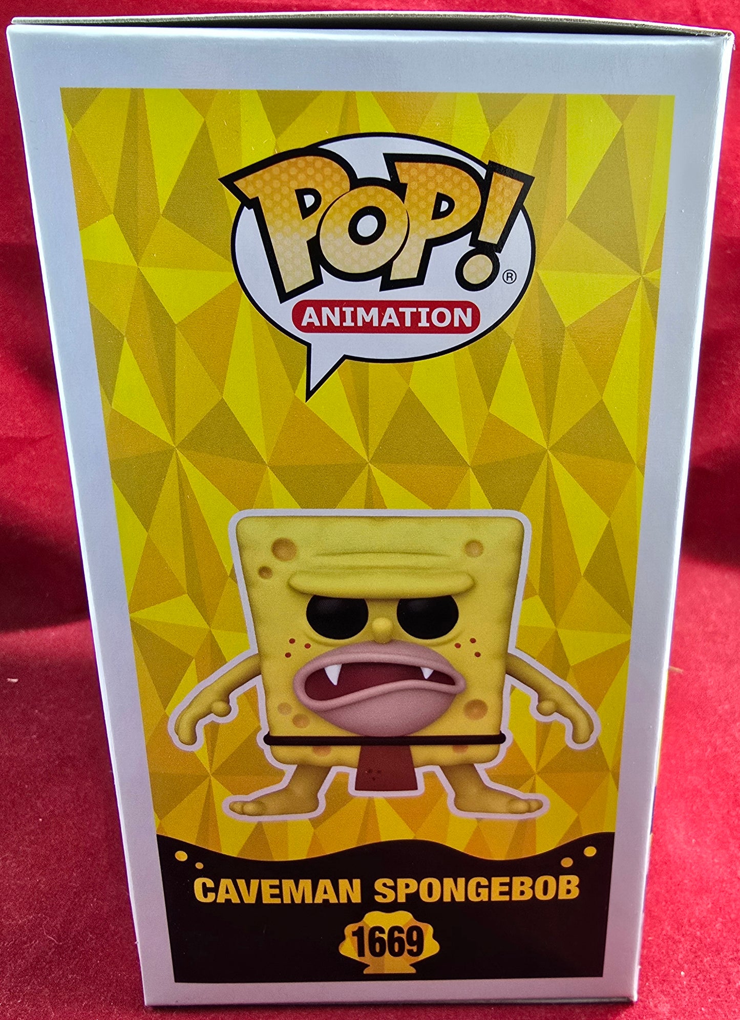 Caveman SpongeBob funko # 1669 (nib) With pop protector