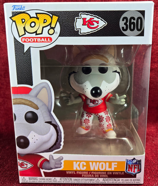 Funko! Football: Kc Wolf # 360 (Nib) 
With pop protector