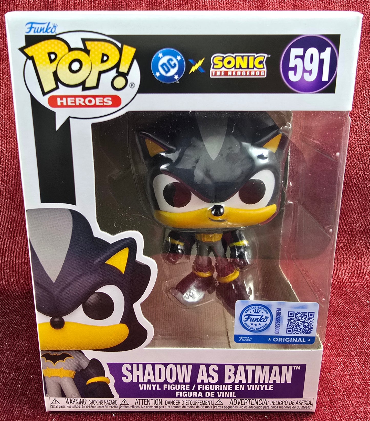 Funko Pop! Vinyl: Exclusive Shadow as Batman # 591 (Nib) 
With pop protector