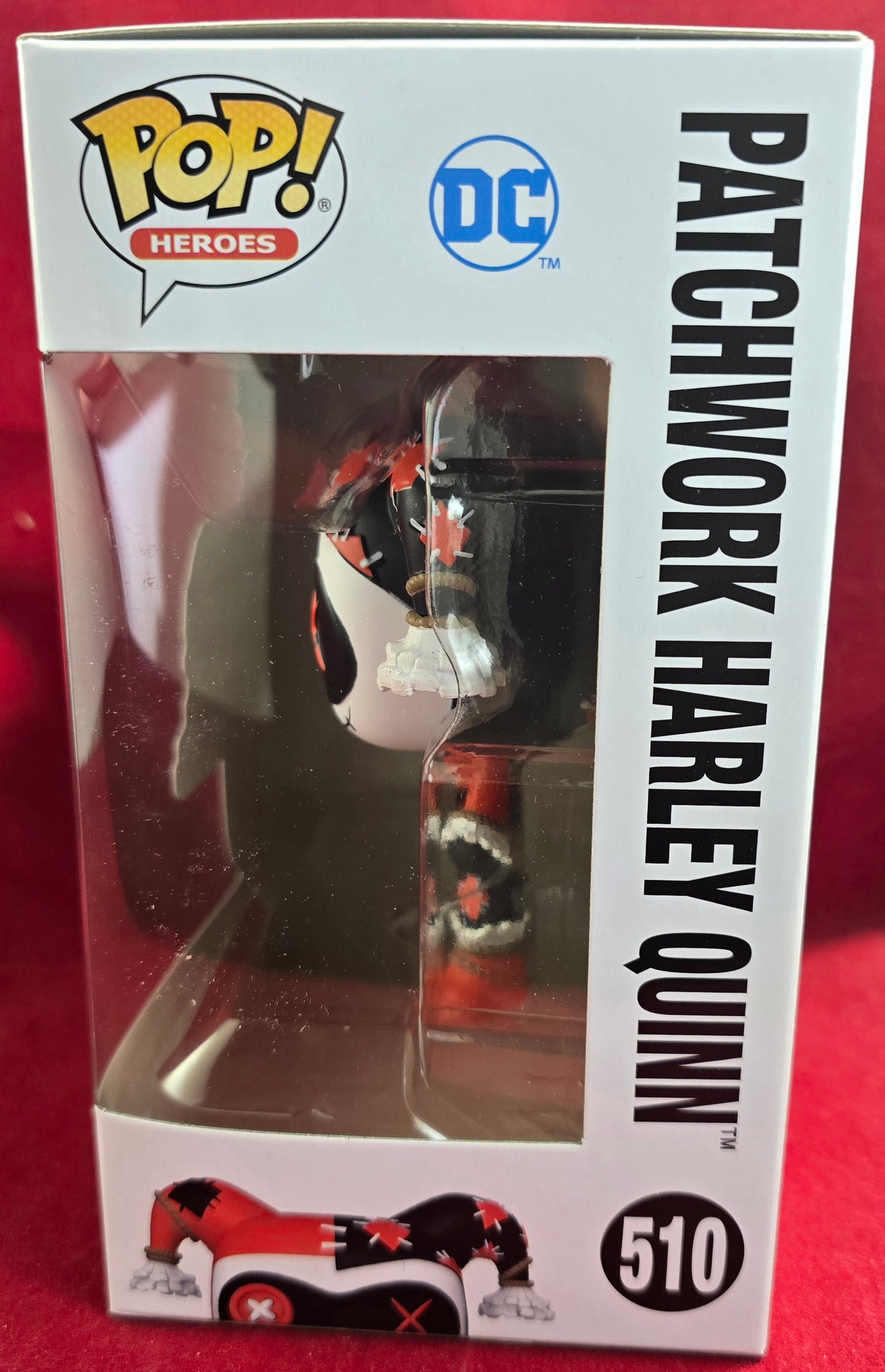 Patchwork Harley Quinn funko # 510 (nib) With pop protector