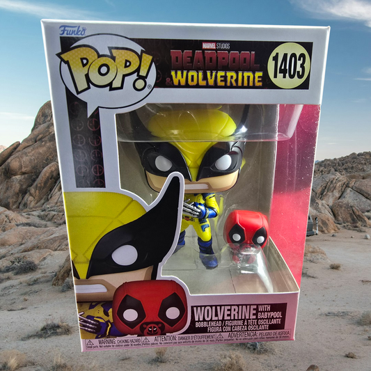 Wolverine with babypool funko # 1403 (nib) With pop protector