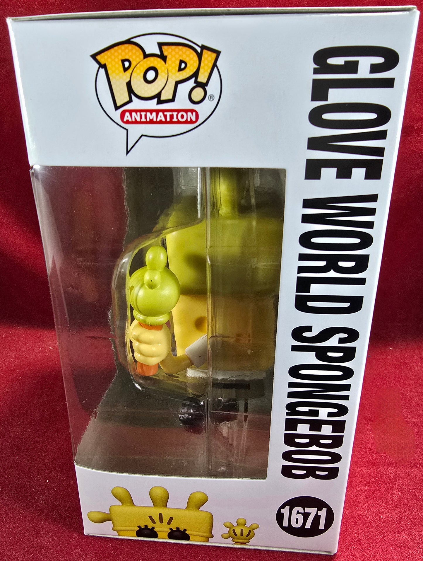 Glove world sponge bob funko # 1671 (nib) with pop protector