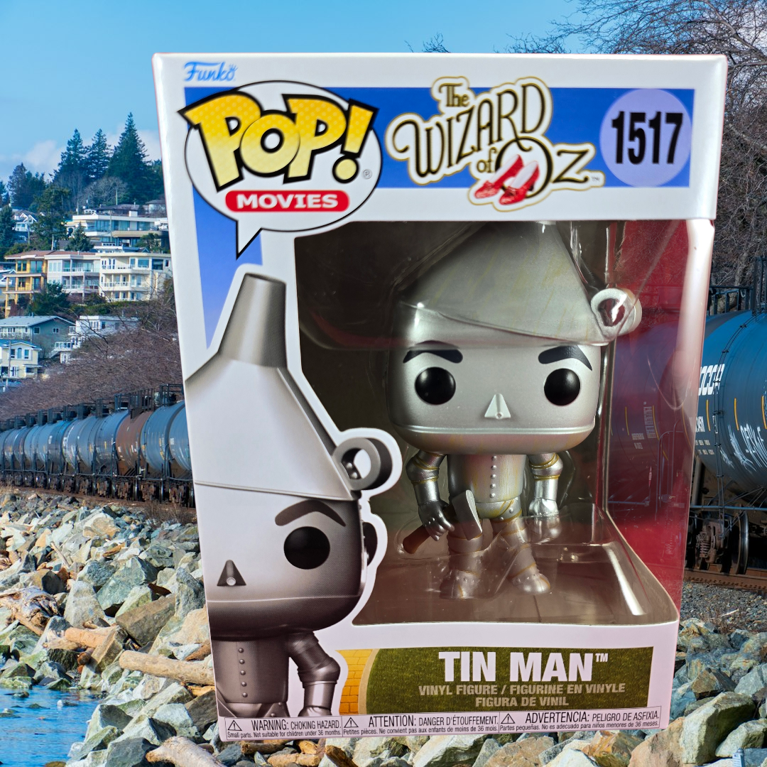 Tin man funko # 1517 (nib)
With pop protector
