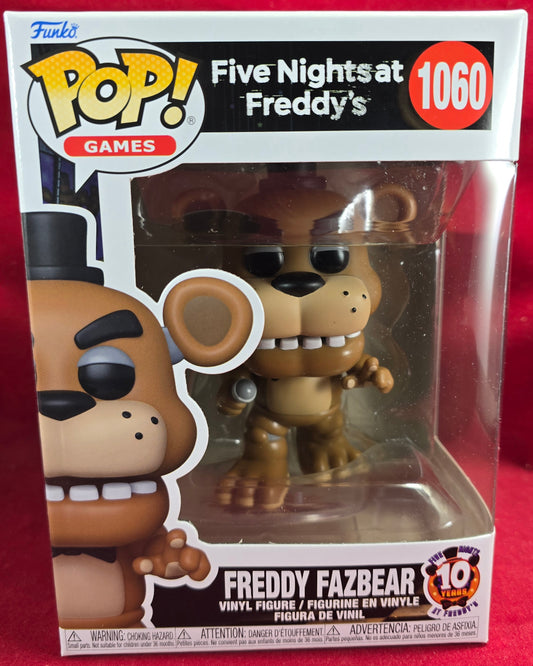 Freddy Fazbear Funko #1060 10th Anniversary (Nib)
With pop protector