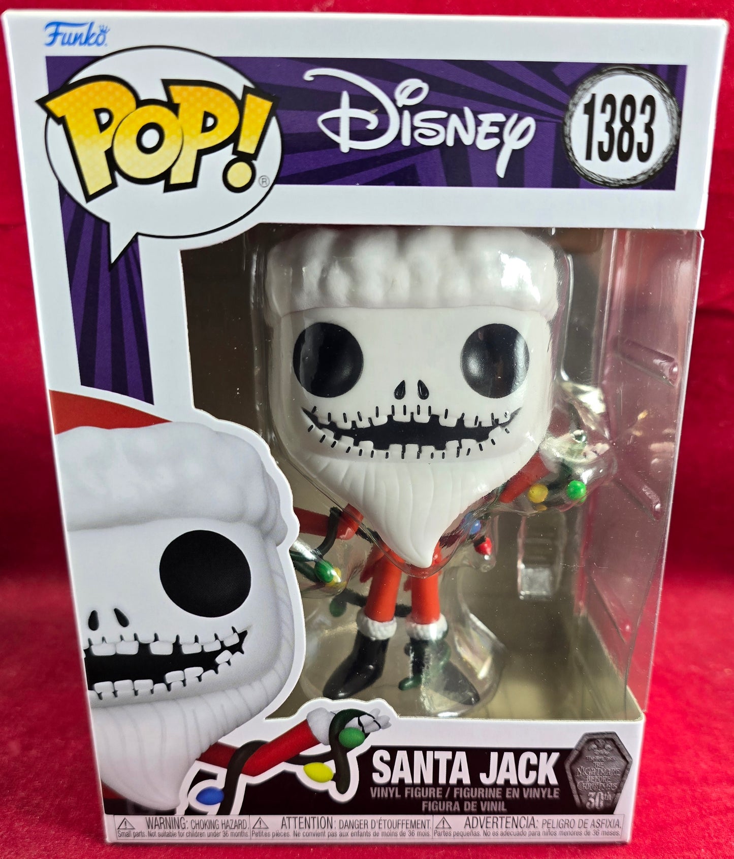 Funko Pop!  Santa Jack Skellington #1383 (Nib)
With pop protector